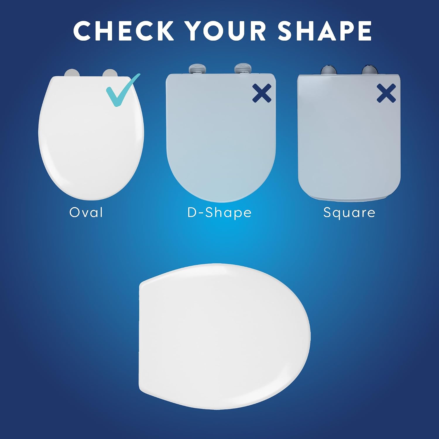 Thumbnail 5 de Croydex Premium Oval Soft Close Toilet Seat