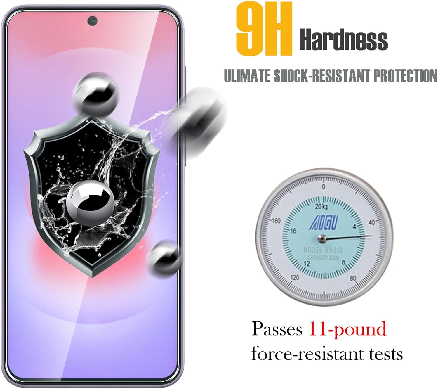Detalle 2 de WFTE A37 5G screen protector 2 pack
