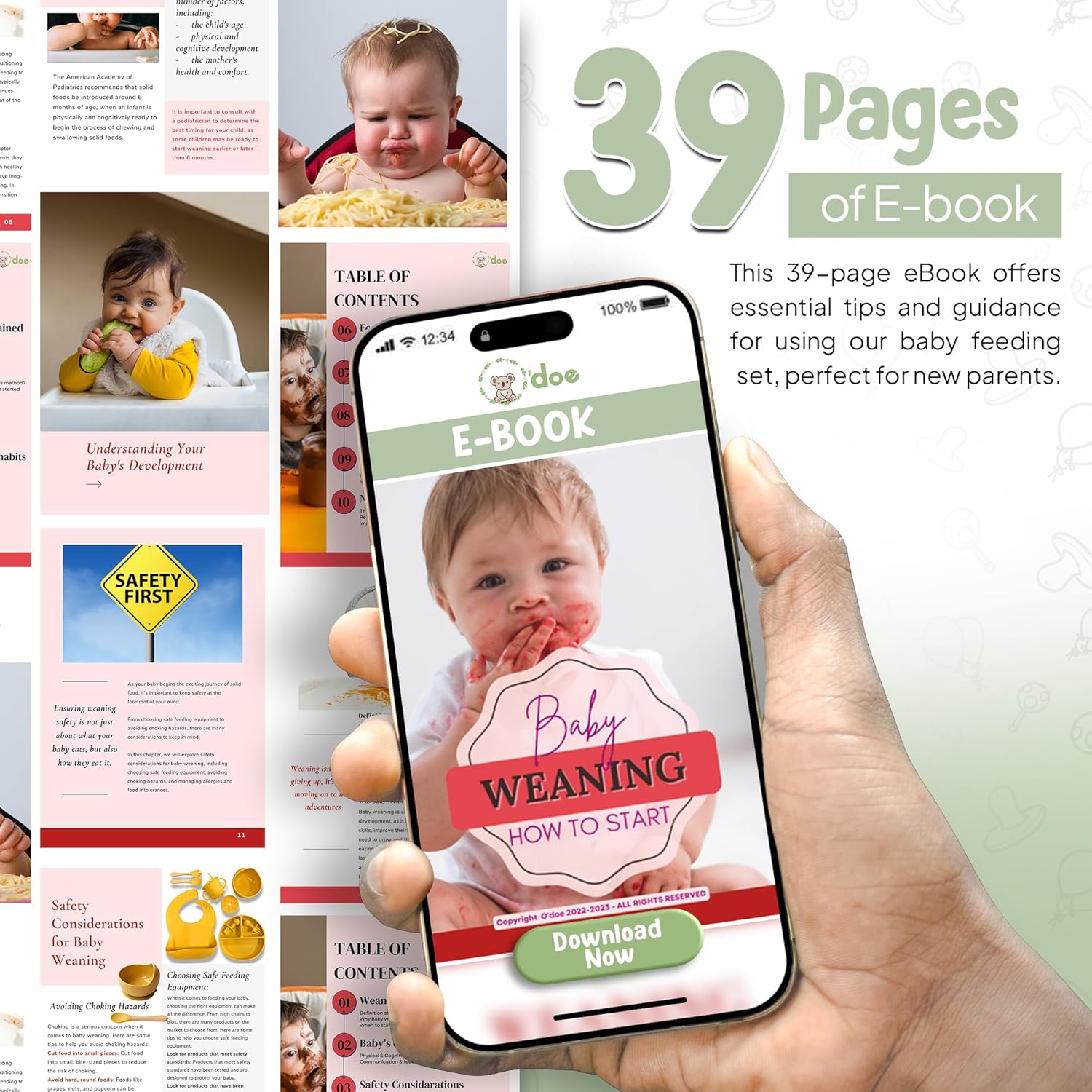 Thumbnail 4 de O'doe 17-Piece Baby Led Weaning Feeding Set