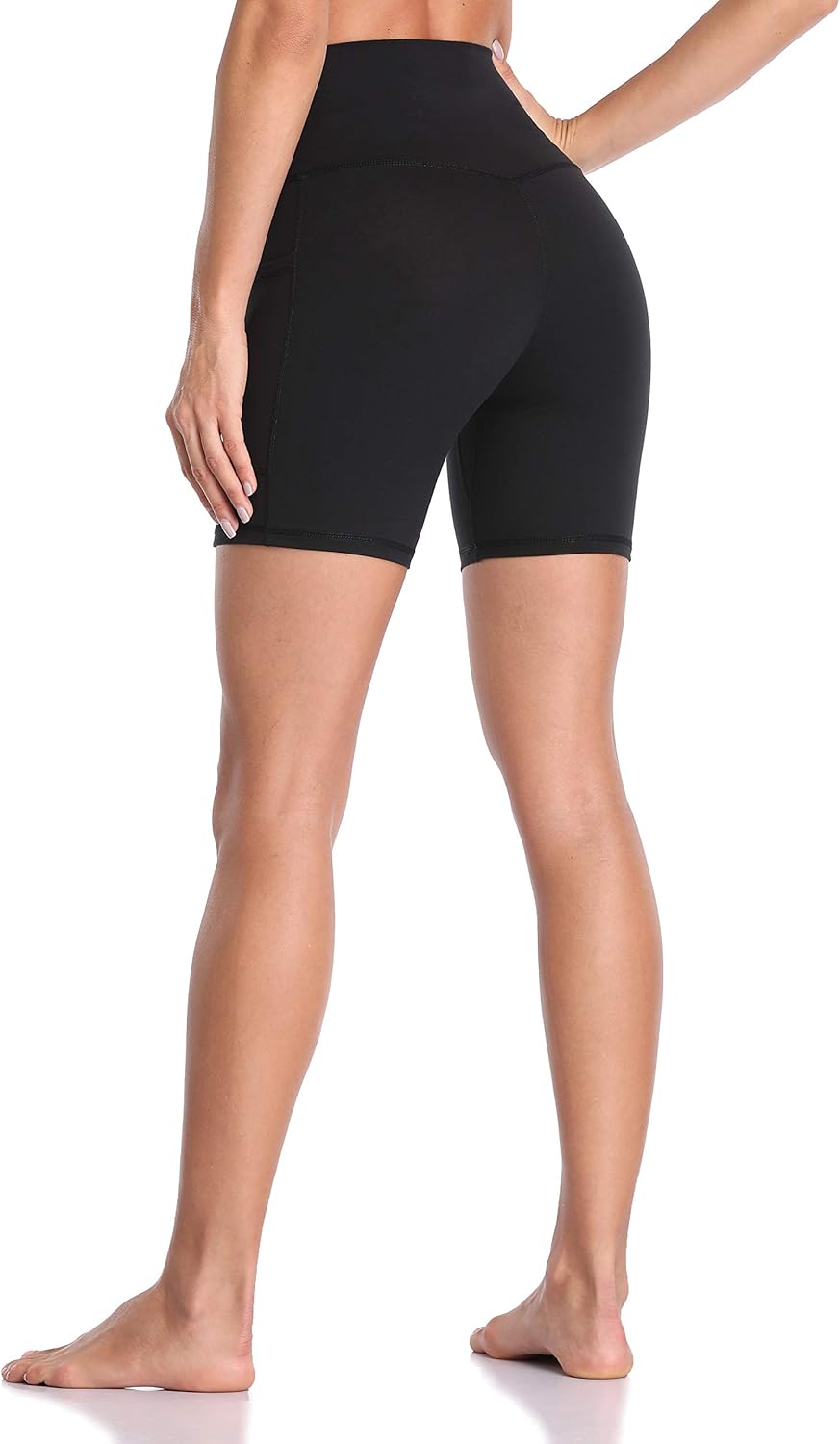 Thumbnail 3 de Colorfulkoala Women’s High Waisted Biker Shorts with Pockets (6" Inseam) — Yoga Tummy Control