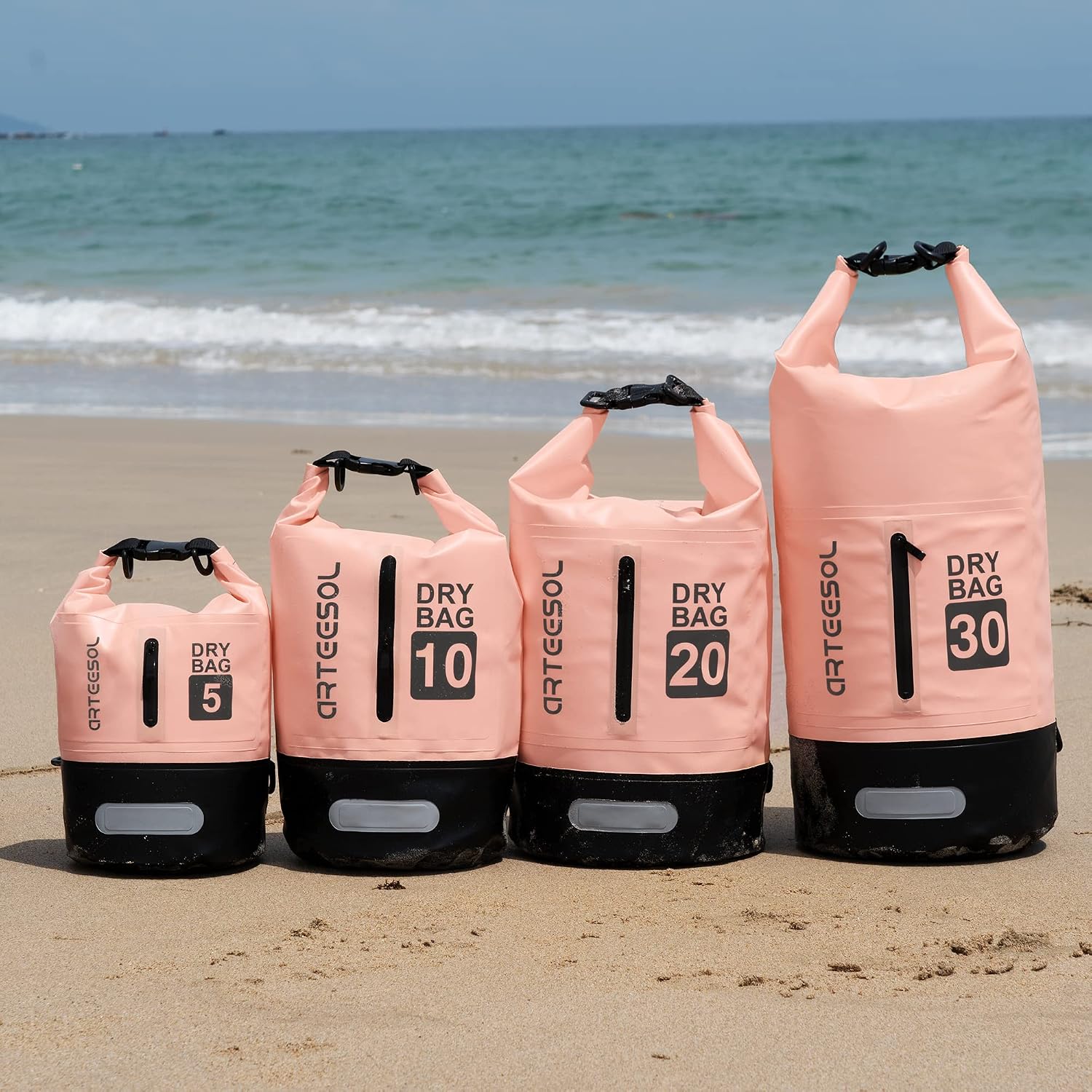 Detalle de Waterproof Dry Bag 5L/10L/20L/30L – Practical dry sack for beach, kayaking and outdoor adventures