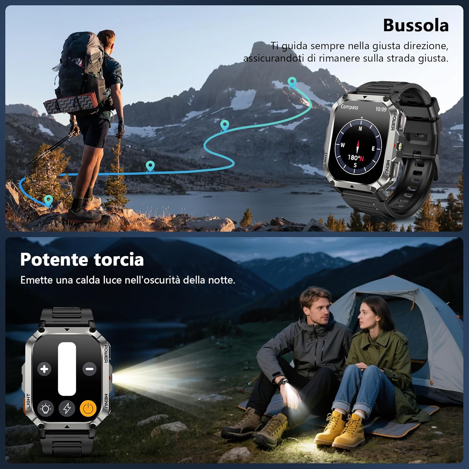 Thumbnail 2 de Blackview Smartwatch 2,01" militare 900 mAh