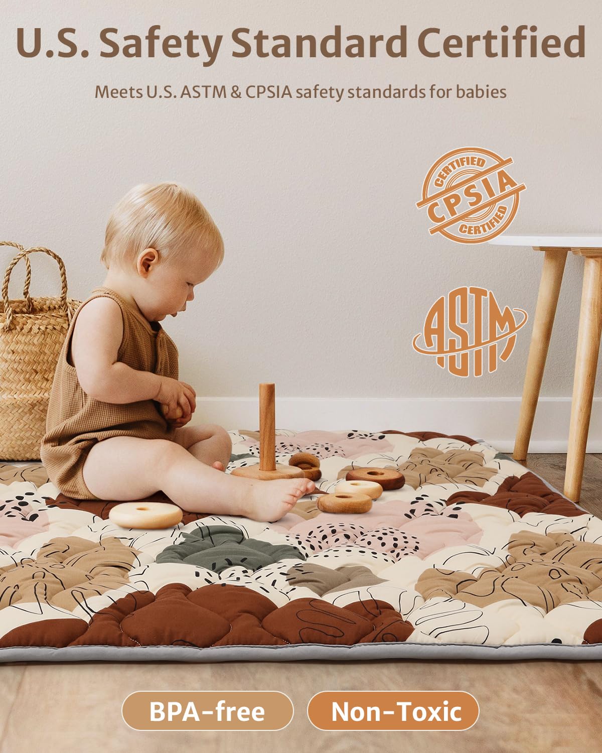 Thumbnail 5 de Blissful Diary Baby Play Mat 71x59 in foam baby playmat