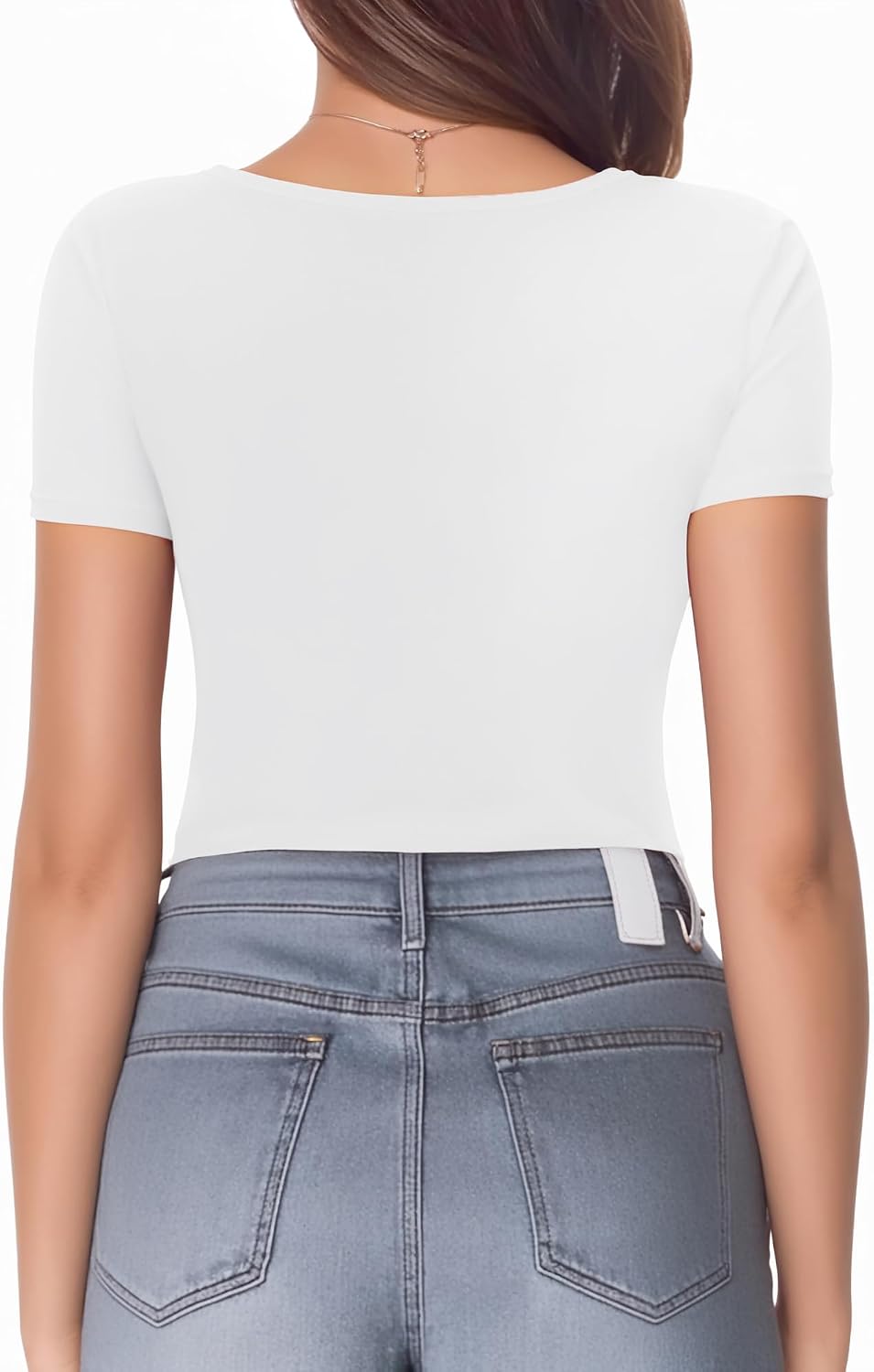 Detalle de ALGALAROUND bodysuit round neck short sleeve