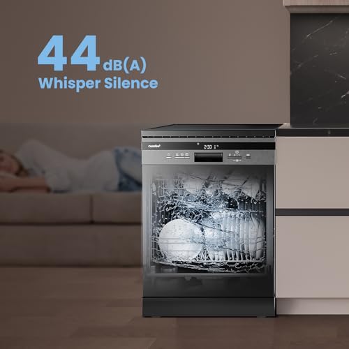 Detalle de COMFEE' Full Size Freestanding Dishwasher (14 Place Settings) in Black