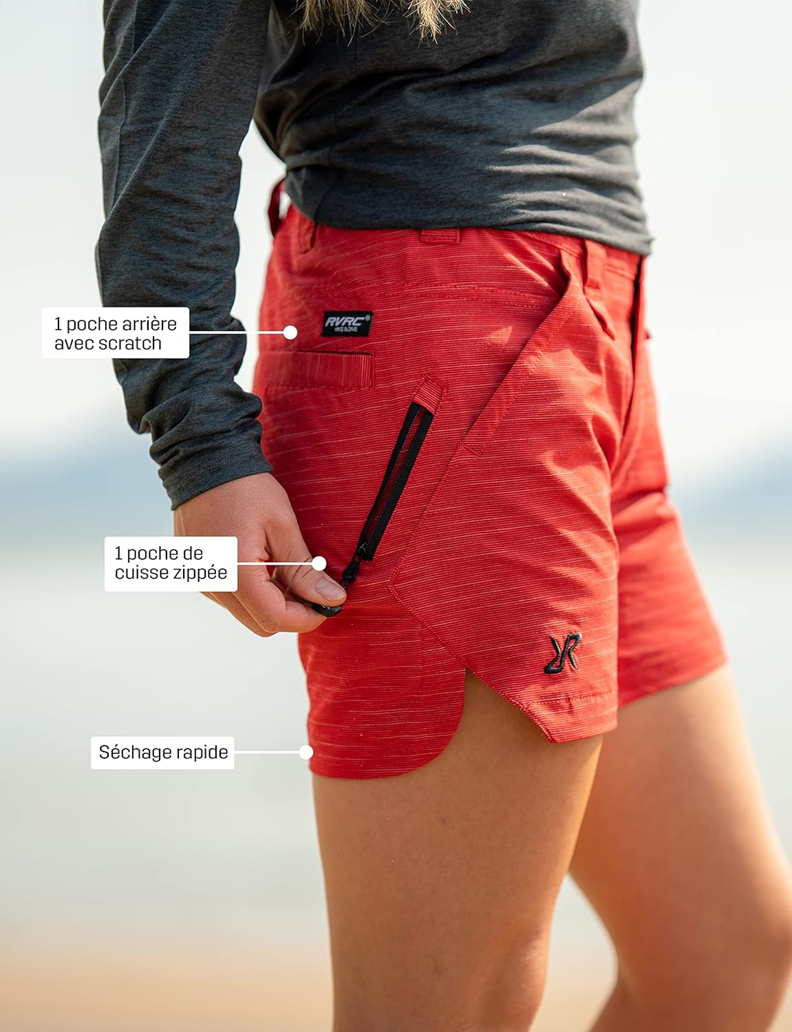 Thumbnail 5 de RevolutionRace Hike & Dive Shorts pour Femme : short hybride randonnée et baignade