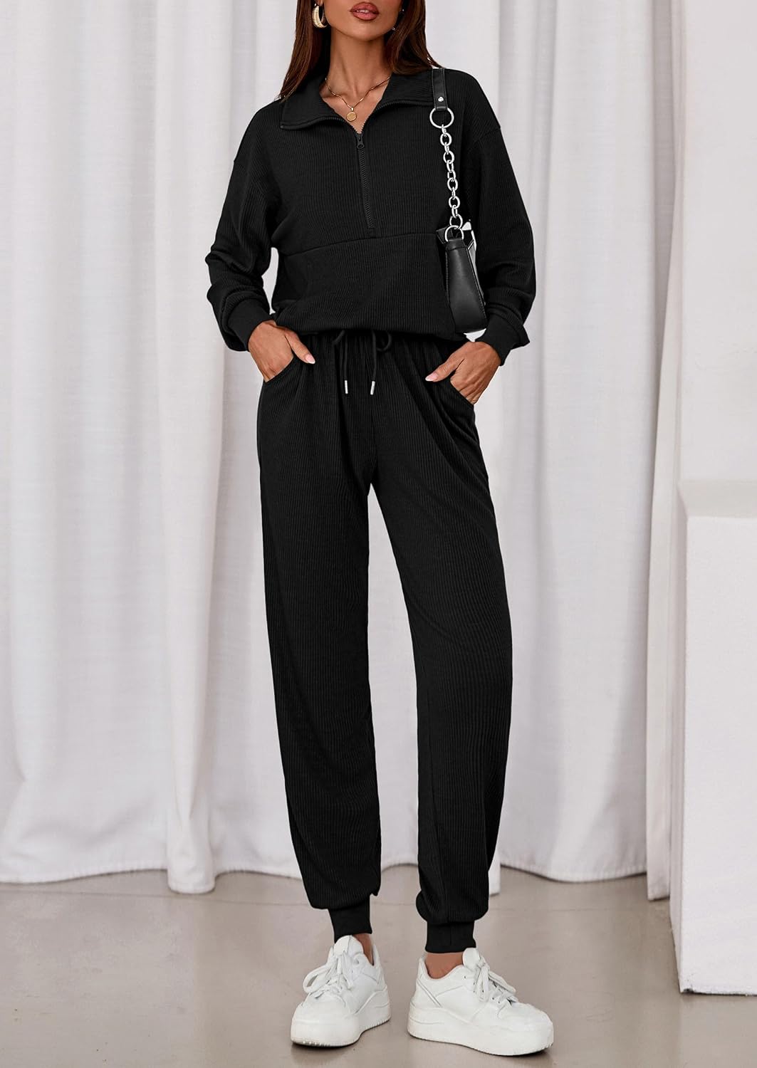 Thumbnail 6 de PRETTYGARDEN Fall 2-Piece Lounge Set S