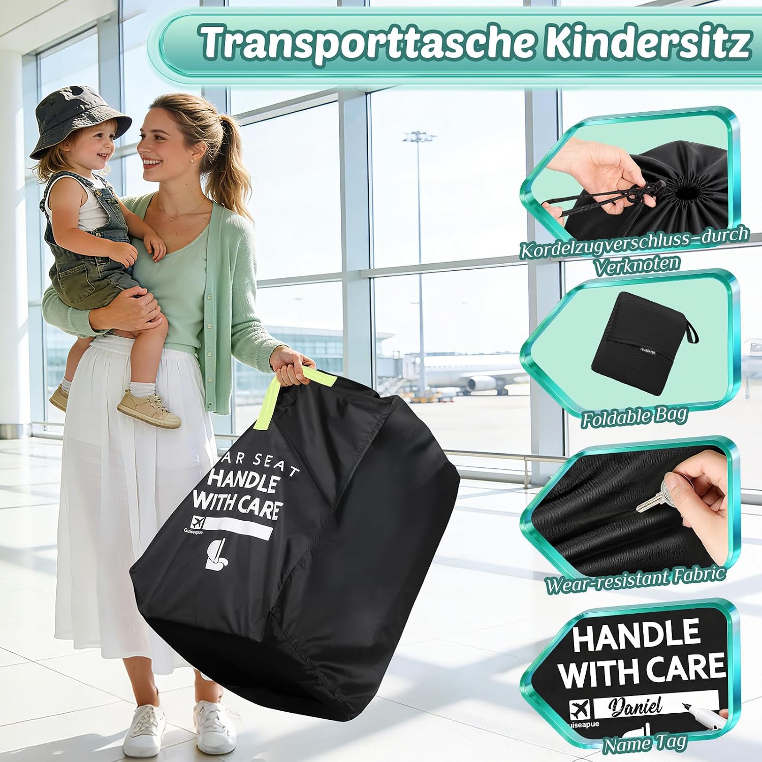 Thumbnail 4 de Transporttasche für Kindersitz Reisetasche für Babyschale