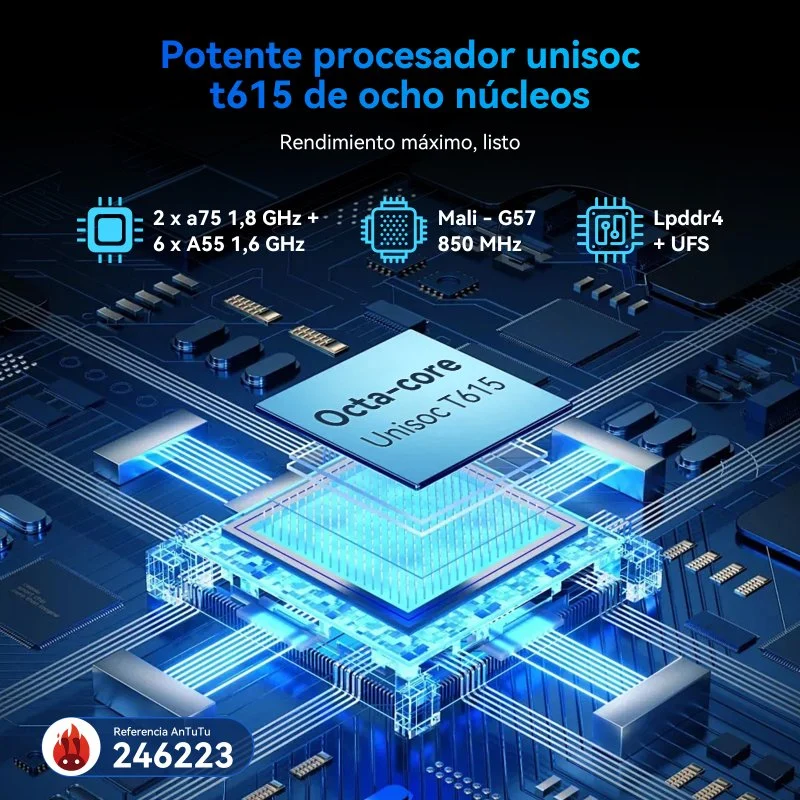 Detalle de Tablet ExcitPower T90 WiFi 11” — 8GB/128GB, azul, teclado y stylus incluidos