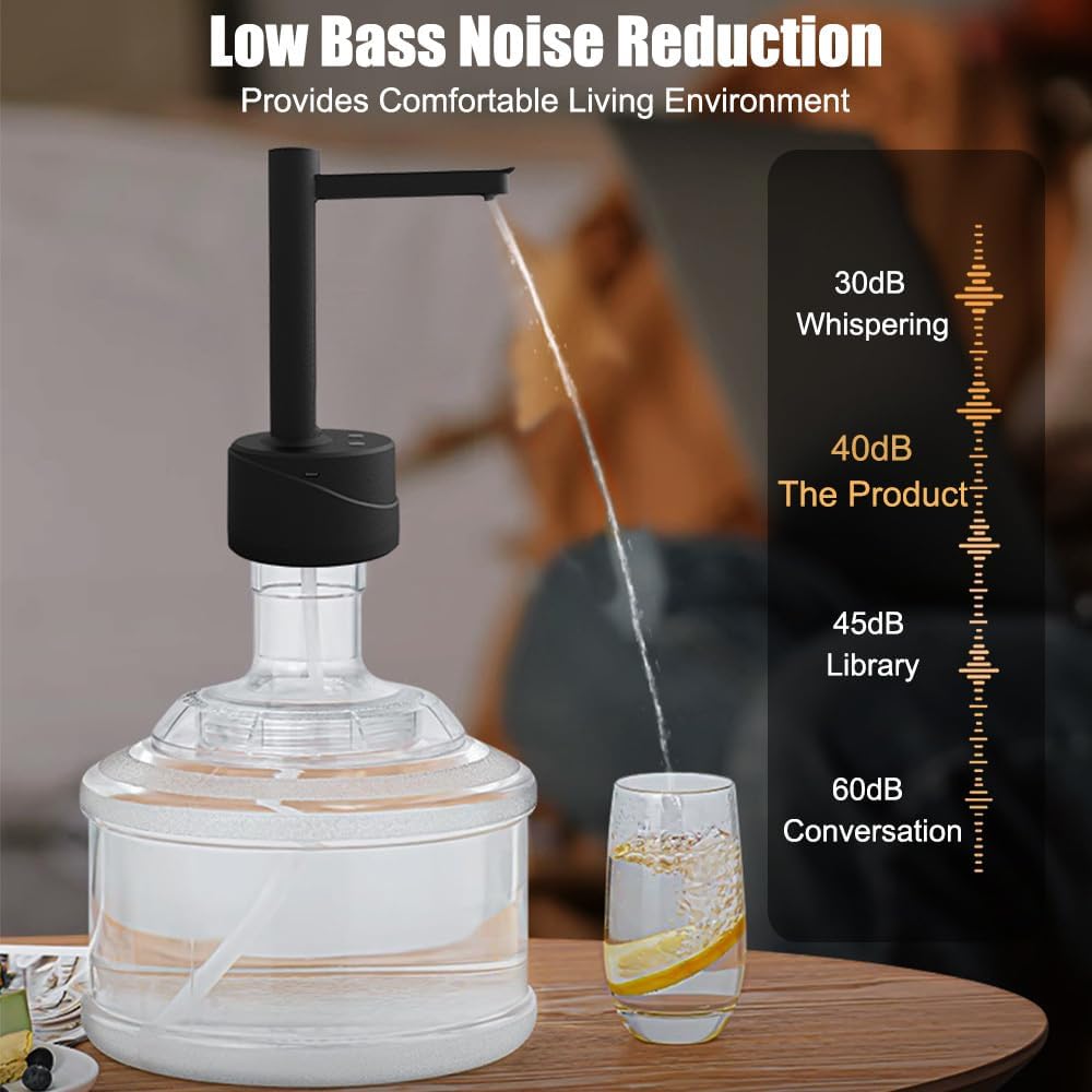 Detalle de Water Bottle Dispenser, Portable & Foldable: Rechargeable Automatic Pump for Home, Office, or Outdoors