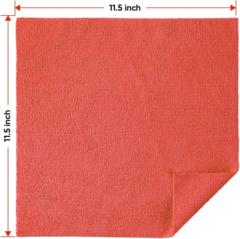 Thumbnail 4 de HOMEXCEL Red Shop Towels 100 Pack, 11.5×11.5 in 🧻