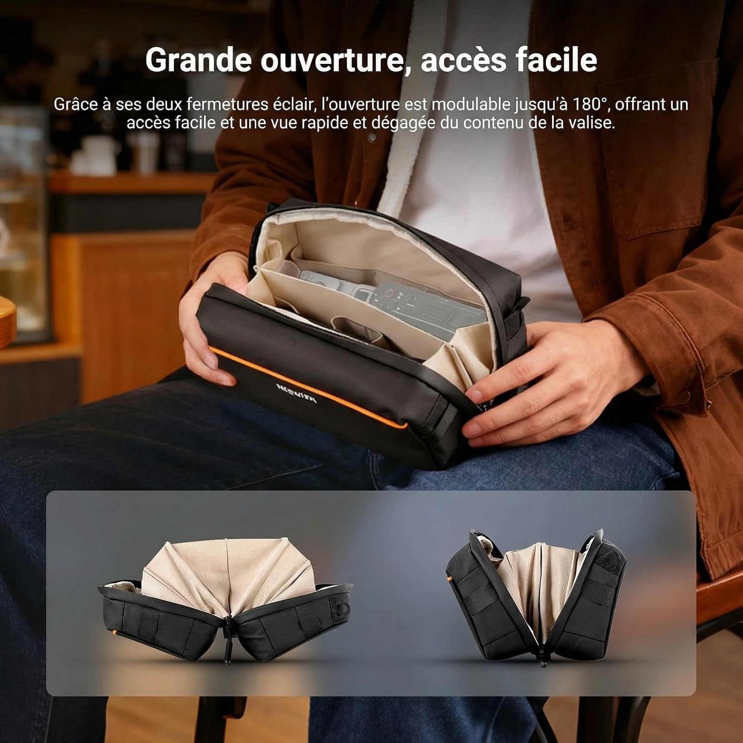 Detalle 2 de NEEWER Pochette Tech PB024 : étui de rangement étanche pour accessoires photo et électroniques