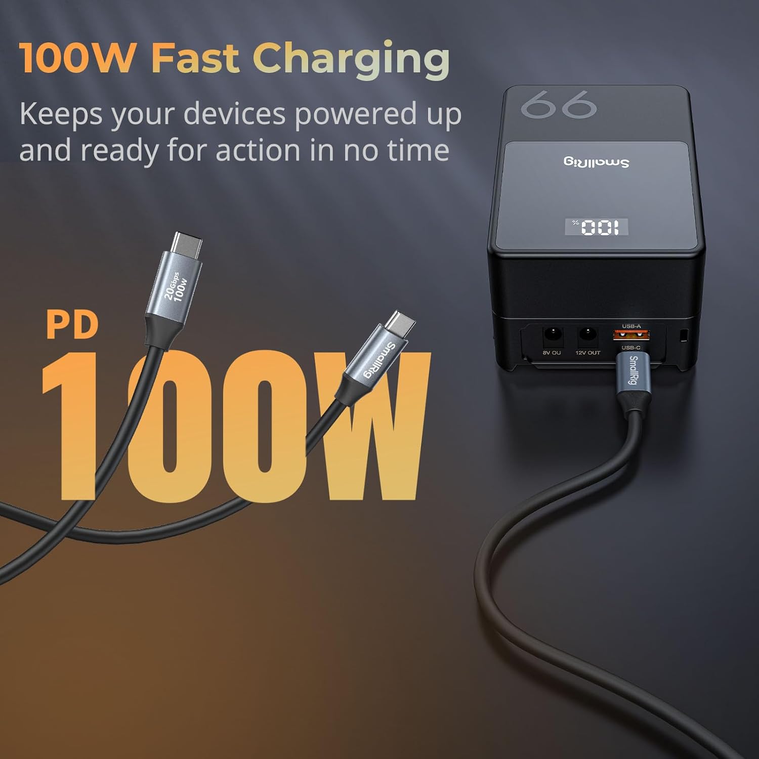 Thumbnail 2 de SMALLRIG USB-C Datenkabel 20 Gbit/s, 60 cm