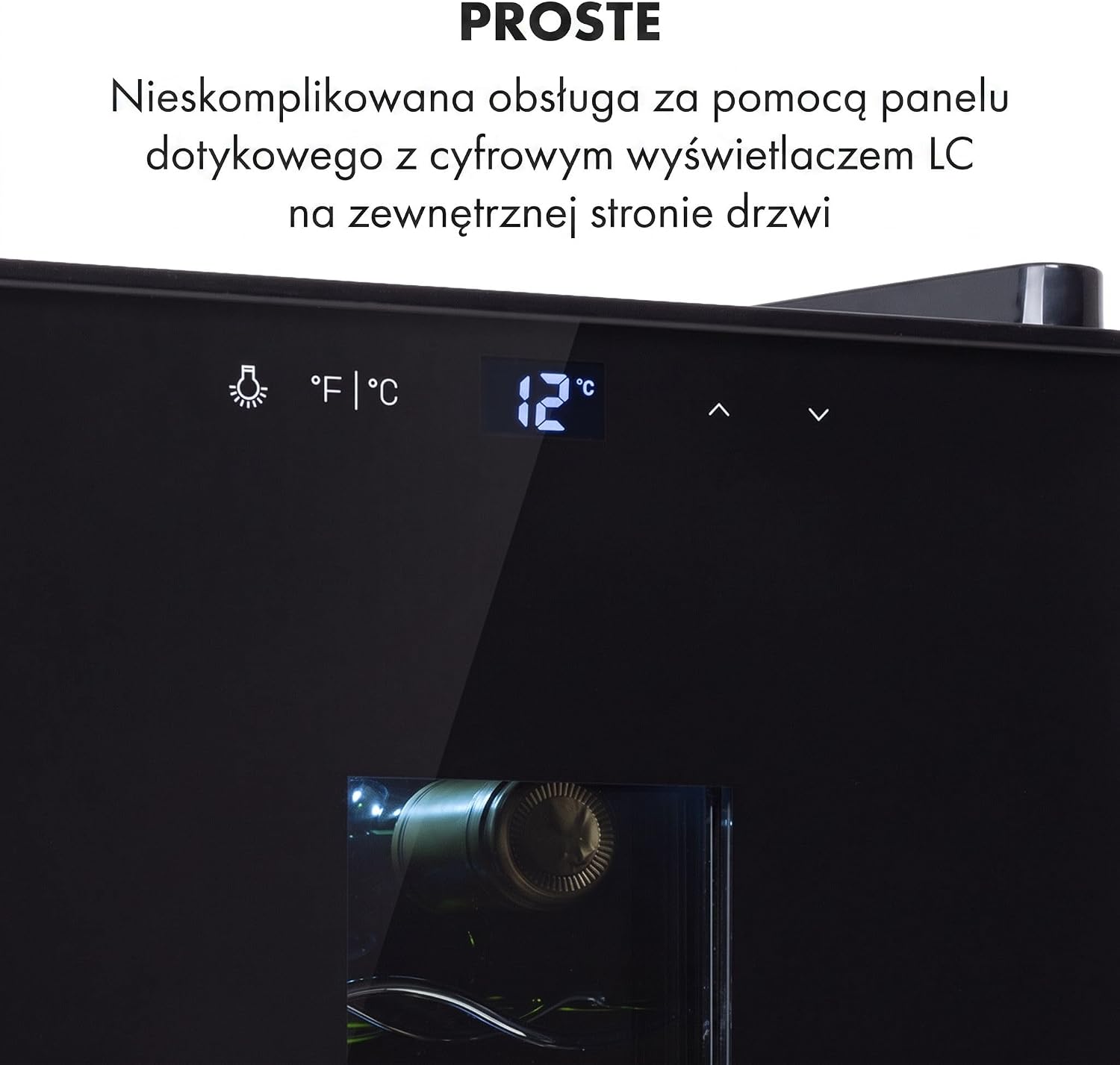 Detalle de Klarstein Bellevin 5303862 Wine Cooler, 23 L, UV-Protected Glass Door