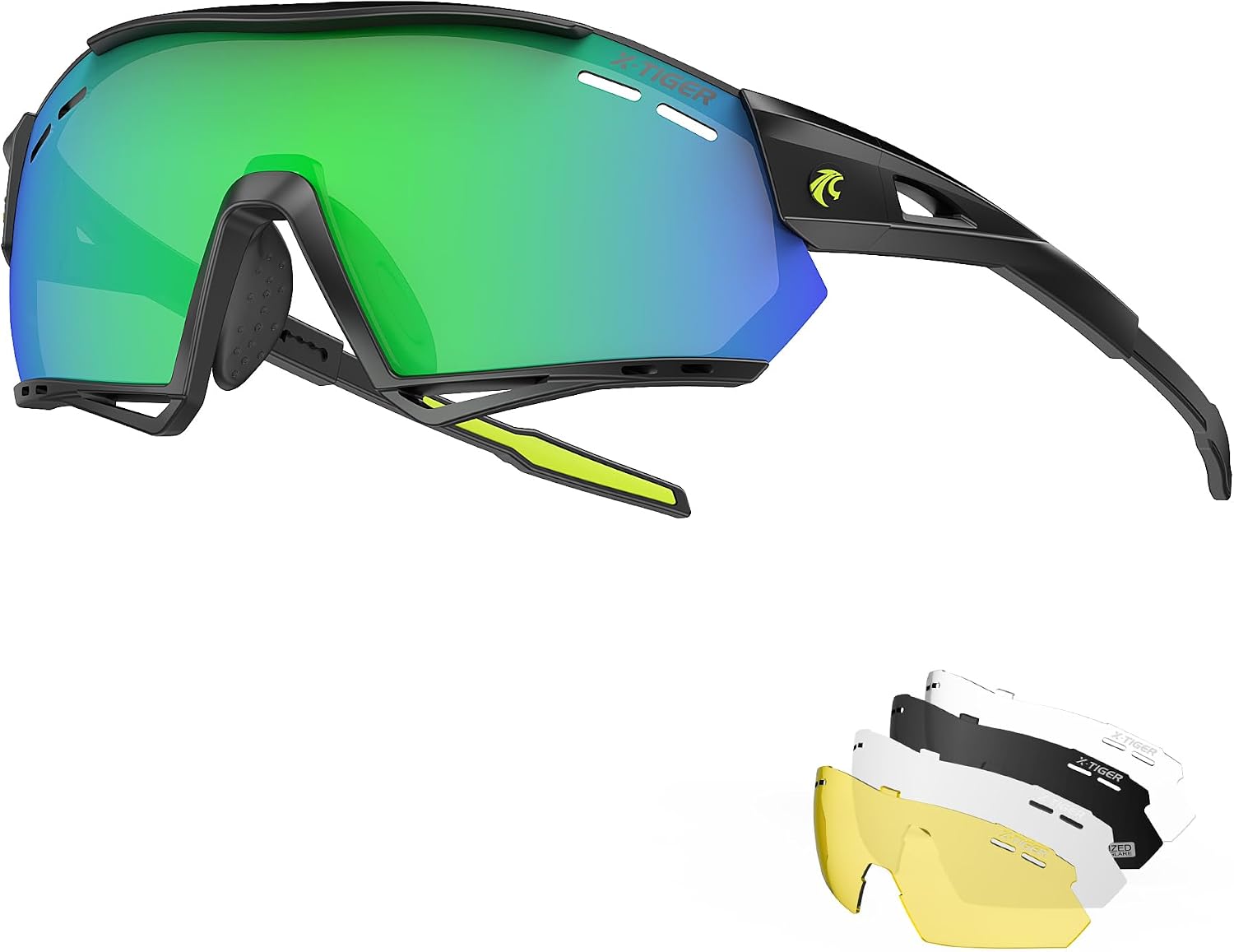 X-TIGER Occhiali da ciclismo 5 lenti
