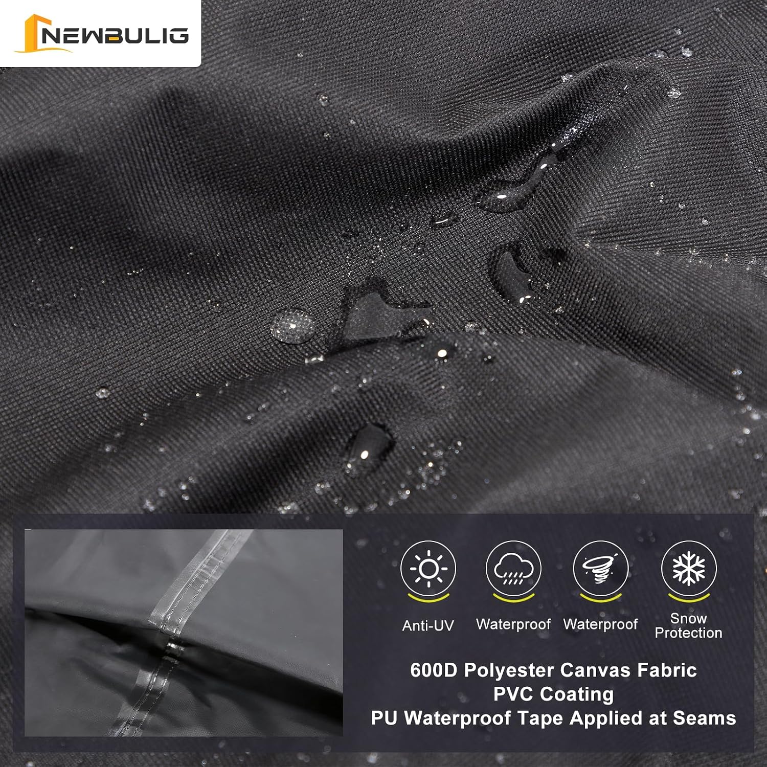 Detalle 2 de NEWBULIG Patio Furniture Cover 600D