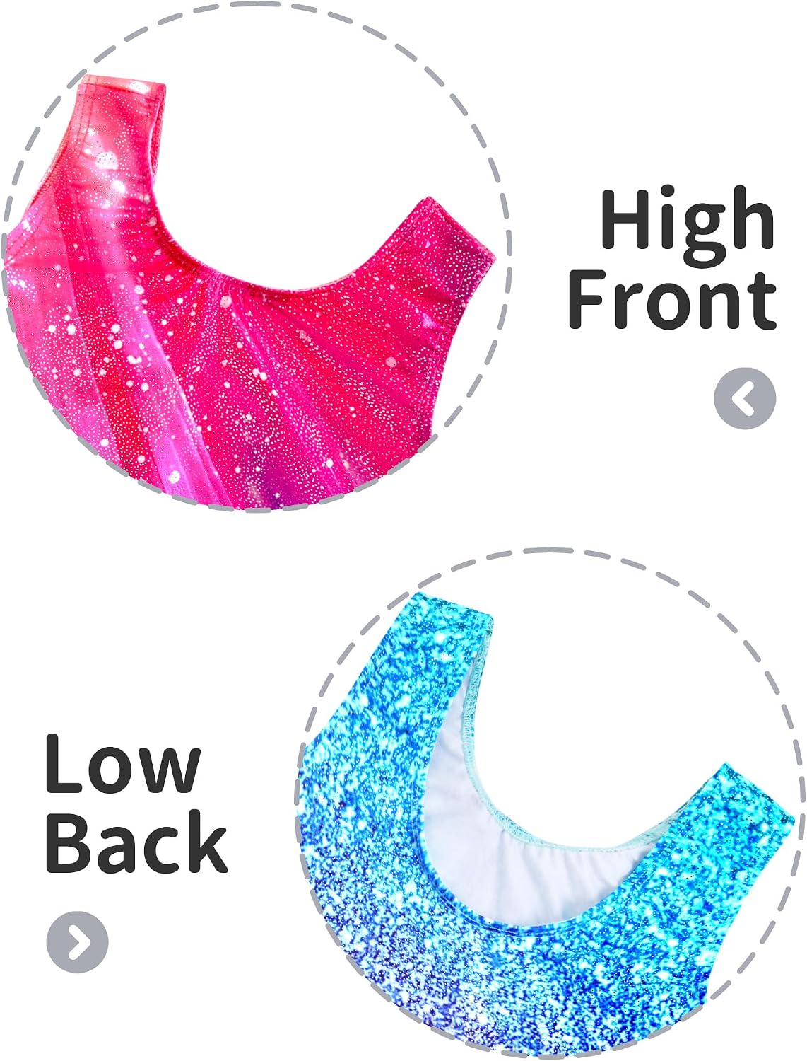 Detalle de Snowheart Girls' Gymnastics Biketard