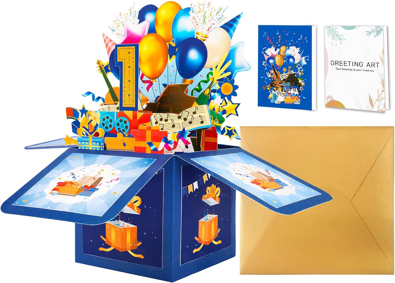 Detalle de GREETING ART Pop-Up Birthday Card, 3D