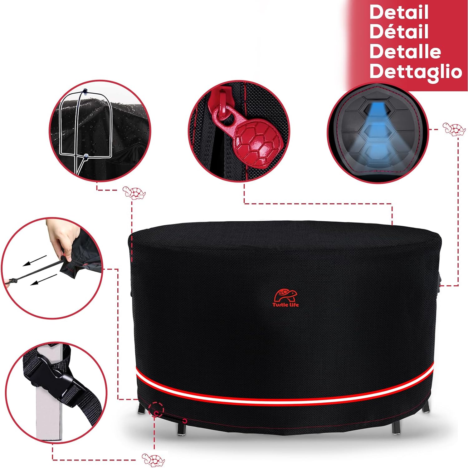 Thumbnail 4 de Turtle Life round garden table cover 250 cm