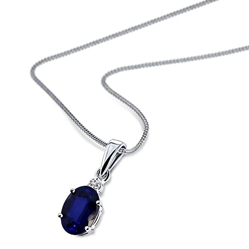 Detalle de MIORE collana con zaffiro blu
