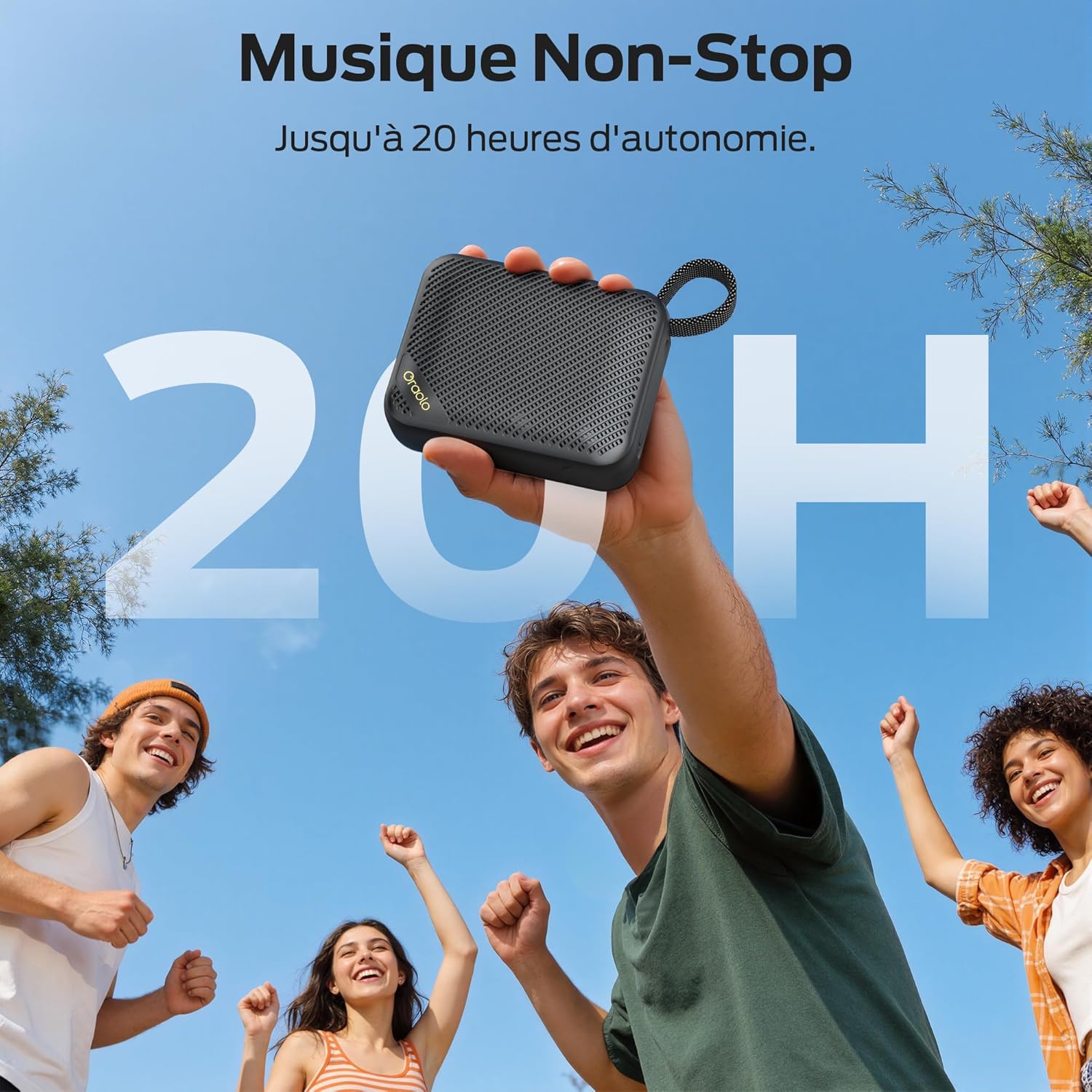 Thumbnail 3 de Oraolo enceinte Bluetooth portable IPX7 avec autonomie jusqu’à 30 h, TWS et entrée Type-C
