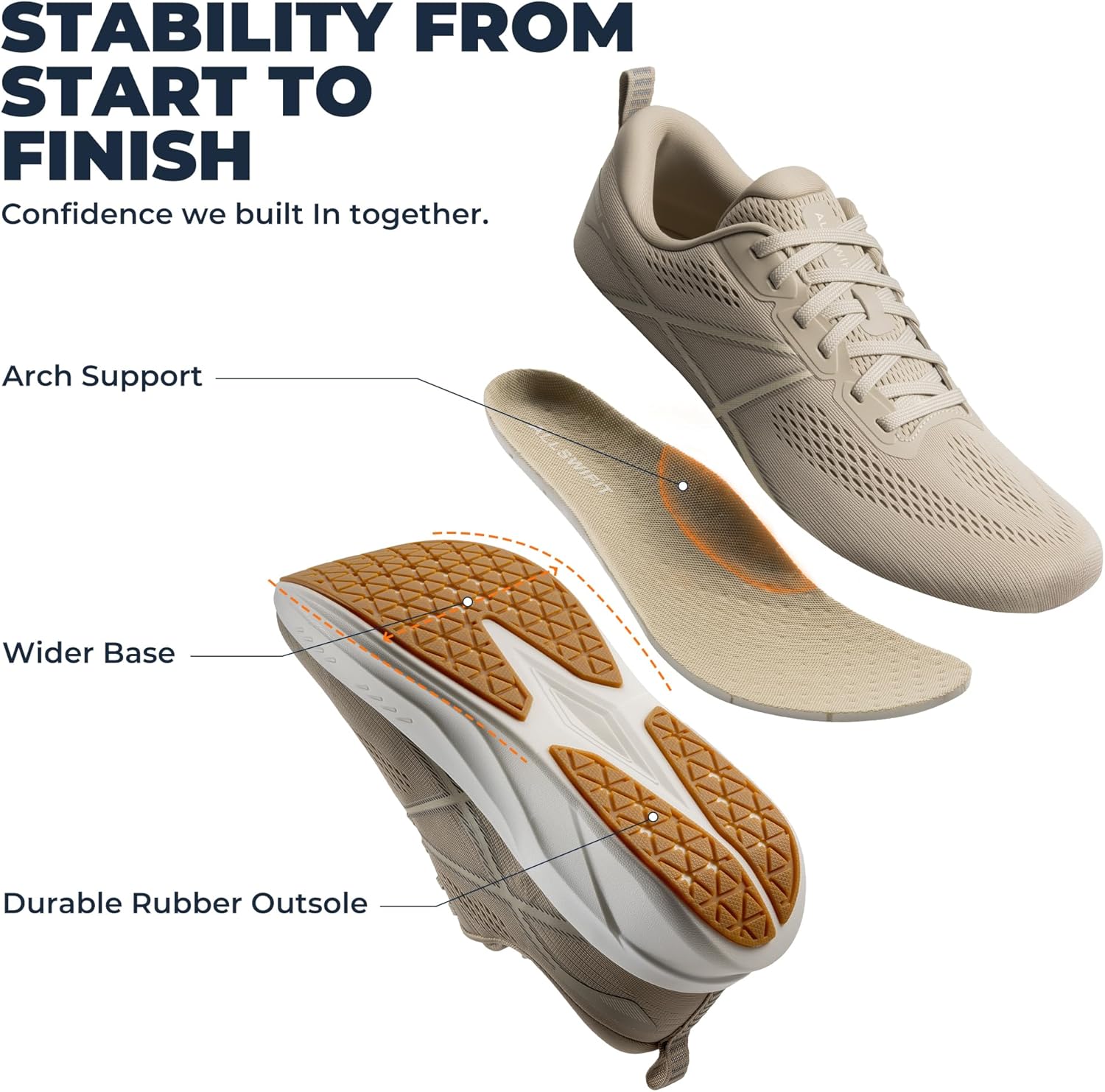 Thumbnail 6 de ALLSWIFIT Men's Running Shoes 10 oz