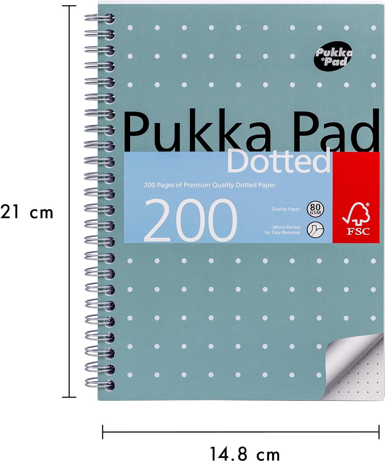 Thumbnail 2 de Pukka Pad Jotta, notatnik A5 w kropki, 200 stron, zestaw 3 szt.