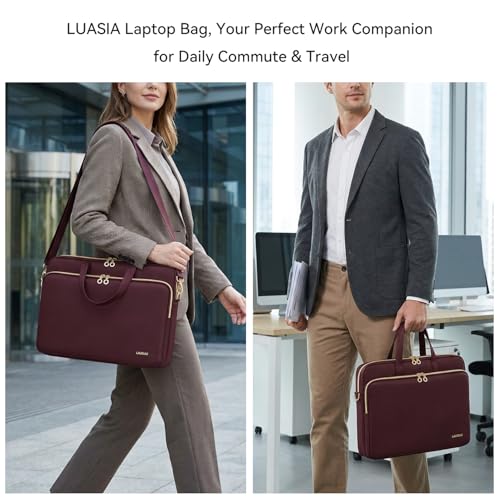 Detalle de Lausiax Laptop Case Bag for 17–17.3 Inch Laptops — Waterproof Red Sleeve