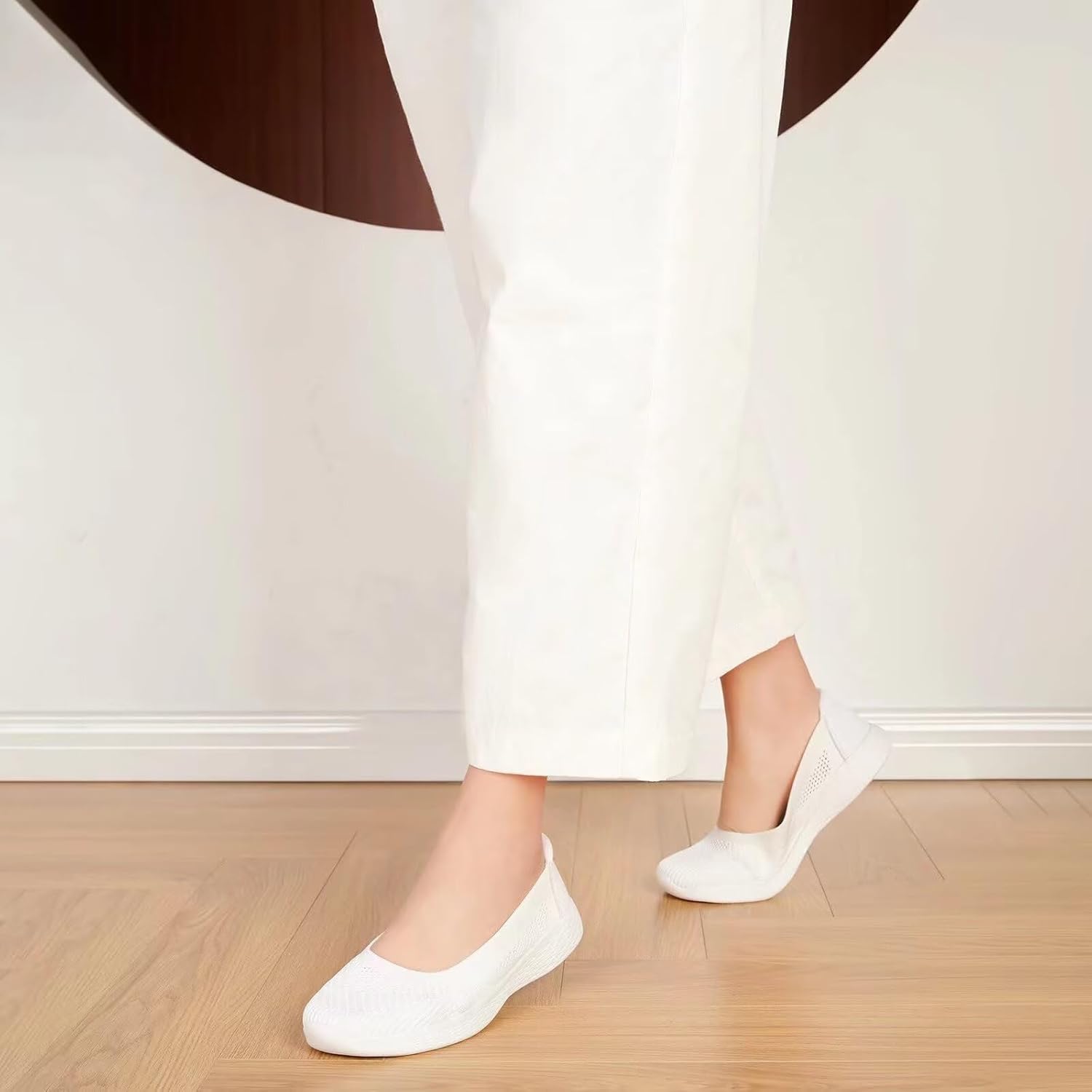 Thumbnail 6 de TIOSEBON Damen Komfort Slip-On Loafers Flach Schaumstoff Mesh Anti-Rutsch Walking Schuhe