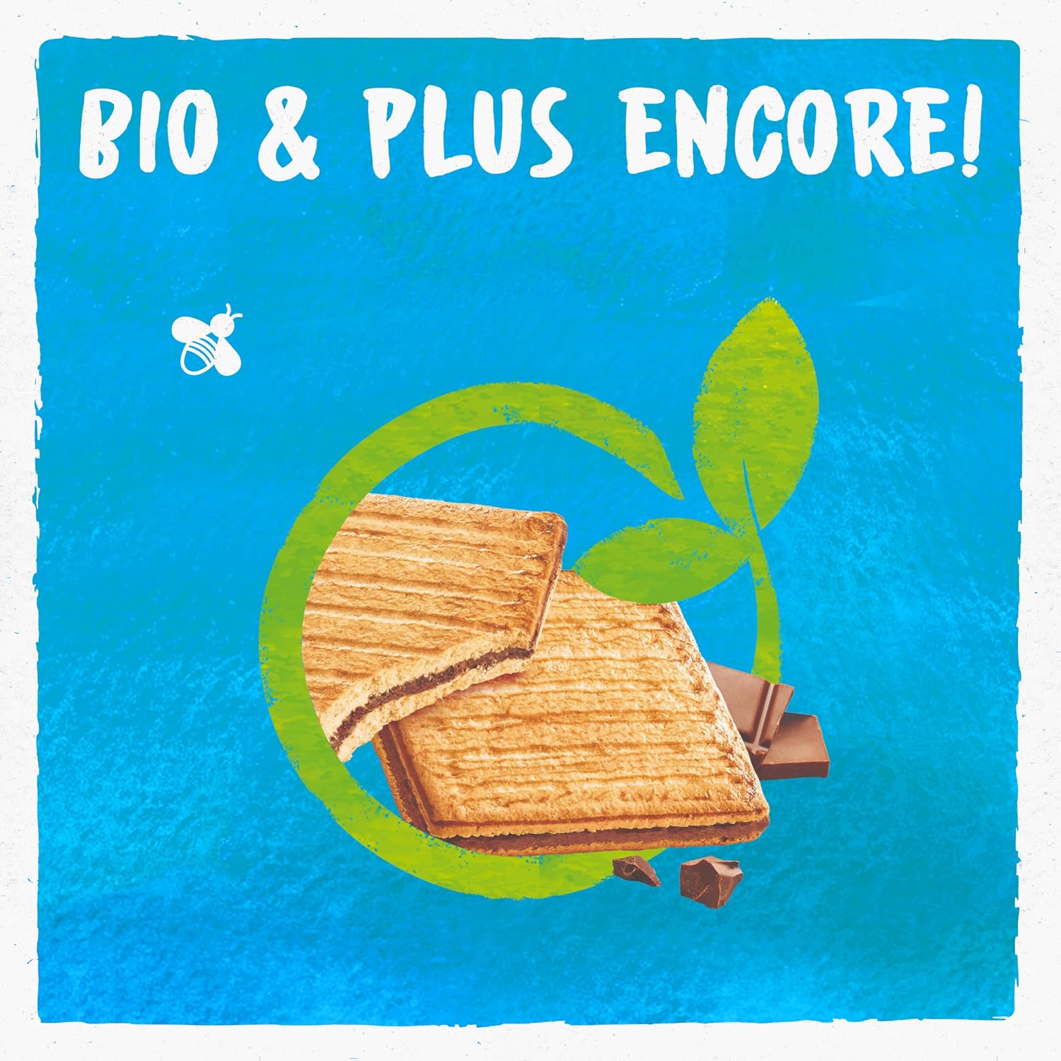 Detalle de BJORG Biscuits Fourrés Chocolat Lait en Pochon – Bio, Sans Huile de Palme, Fabriqué en France (50 g x 20, total 1 kg)