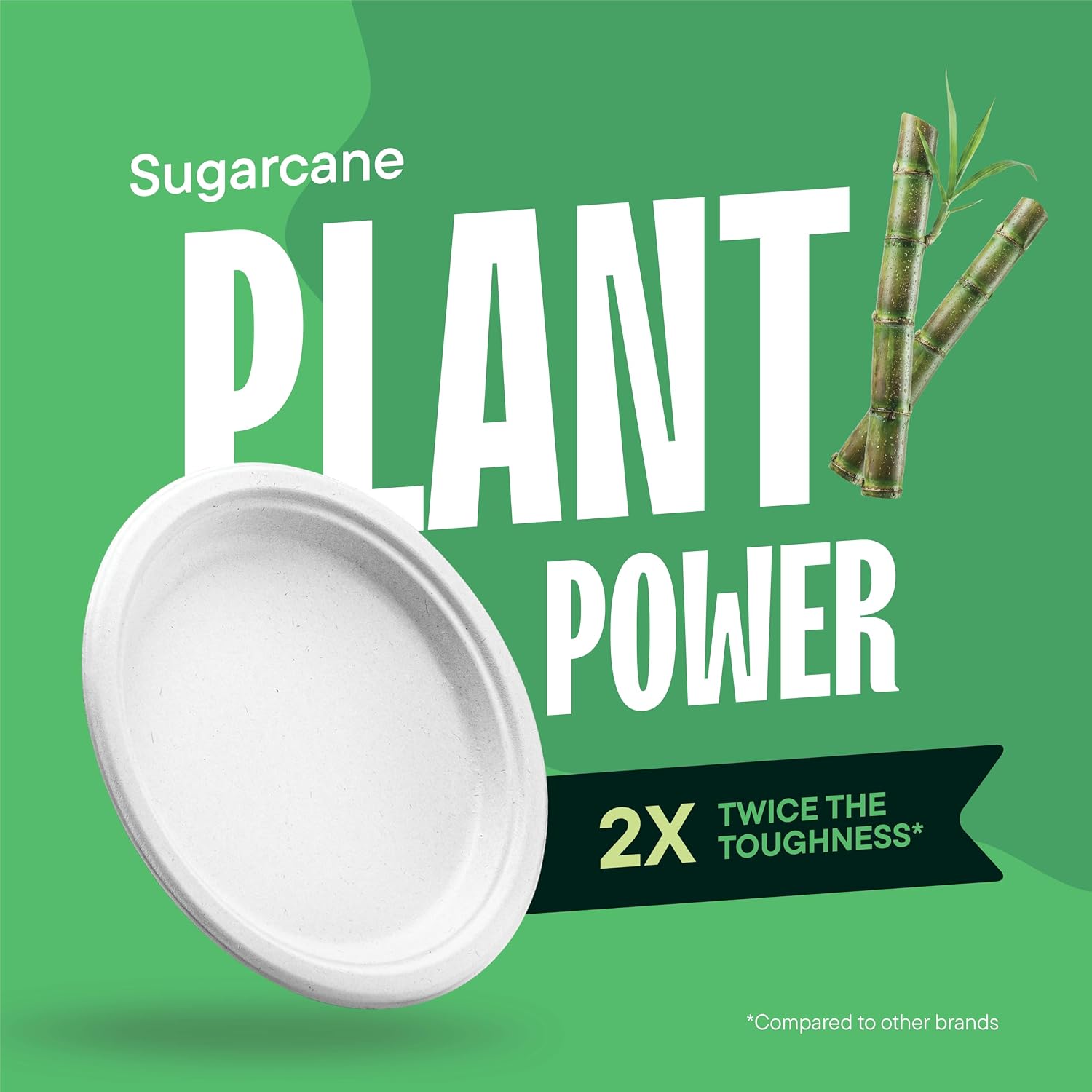 Thumbnail 3 de Stack Man Compostable Plates 125-Pack 🍽