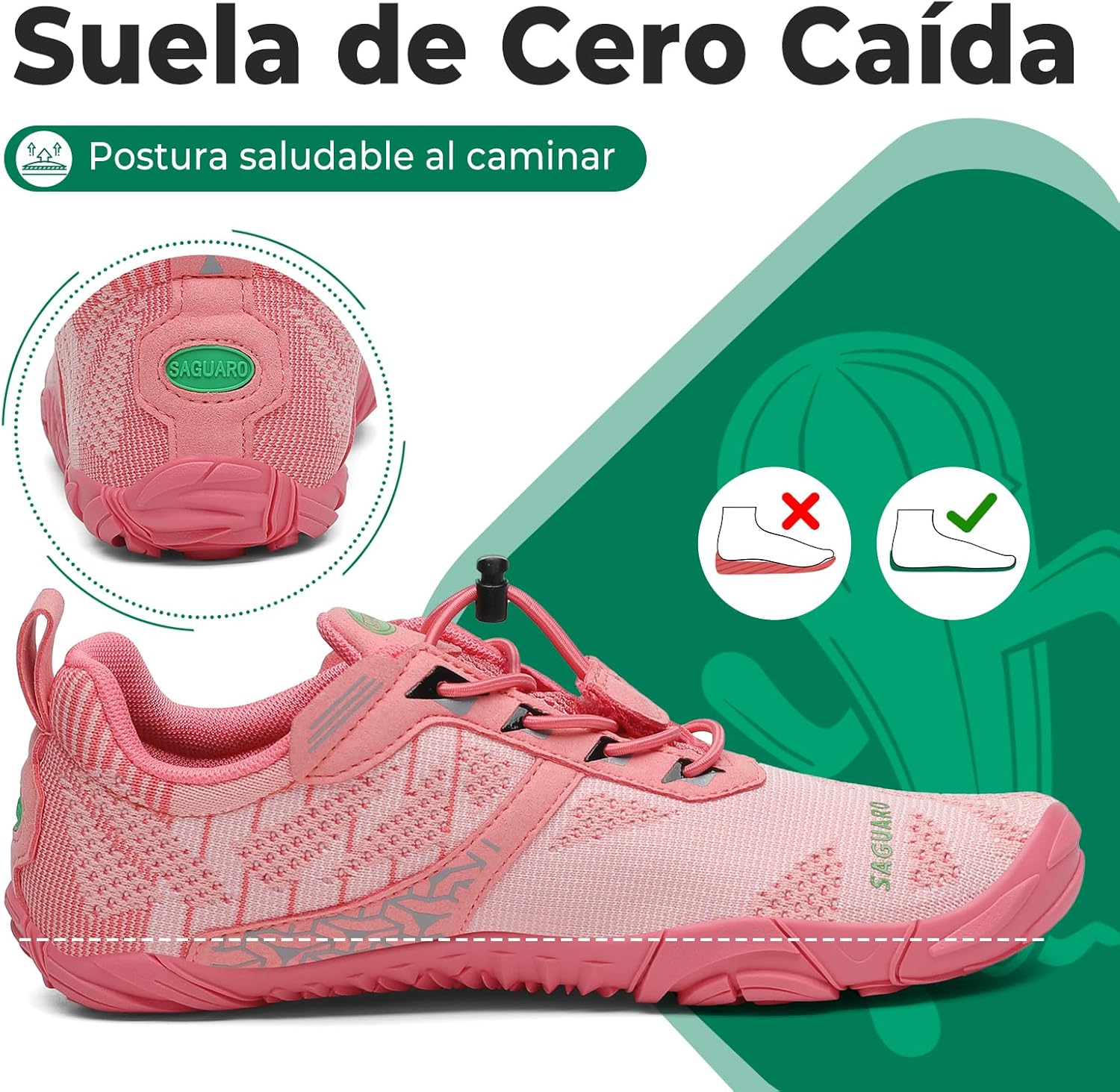 Thumbnail 3 de SAGUARO Punto Barefoot Zapatillas Minimalistas 36-48