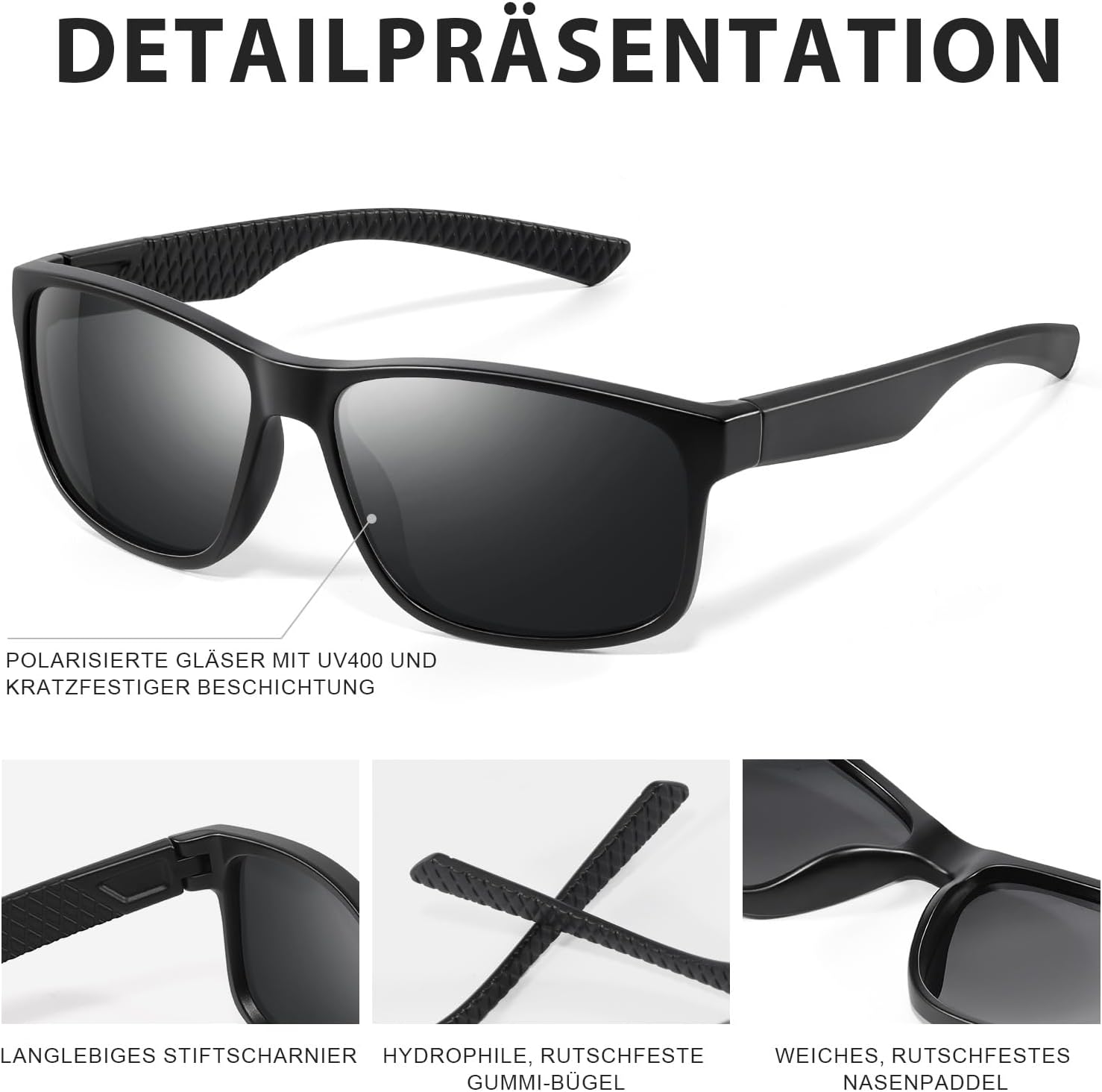 Thumbnail 4 de Occhsouo Sonnenbrille Polarisiert UV400