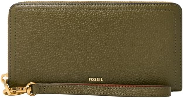 Detalle de Fossil Logan Portefeuille pochette zippé en cuir ou en PU pour femme