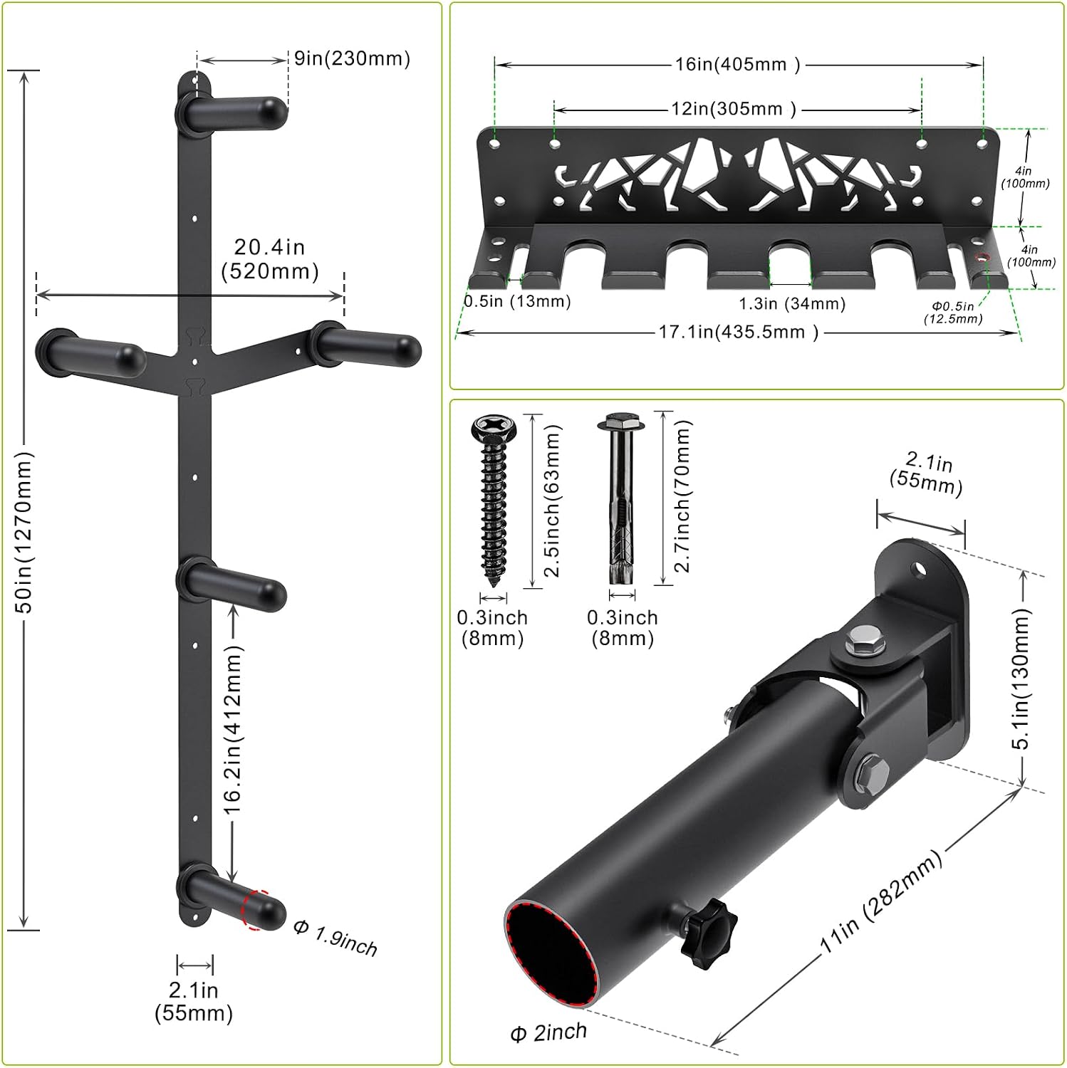 Detalle 2 de Kipika Weight Plate Storage Rack steel