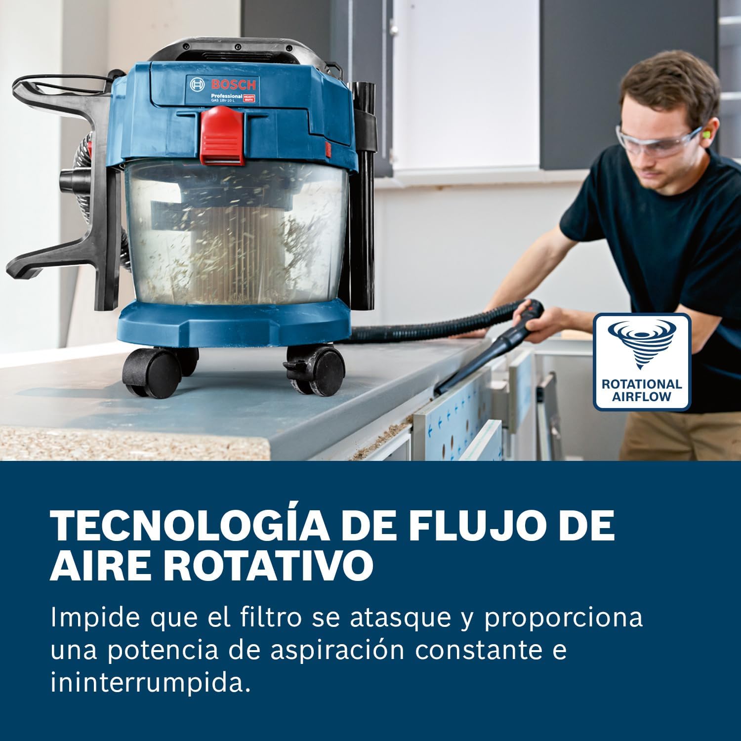 Thumbnail 1 de Bosch Professional GAS 18V-10 L aspirador industrial