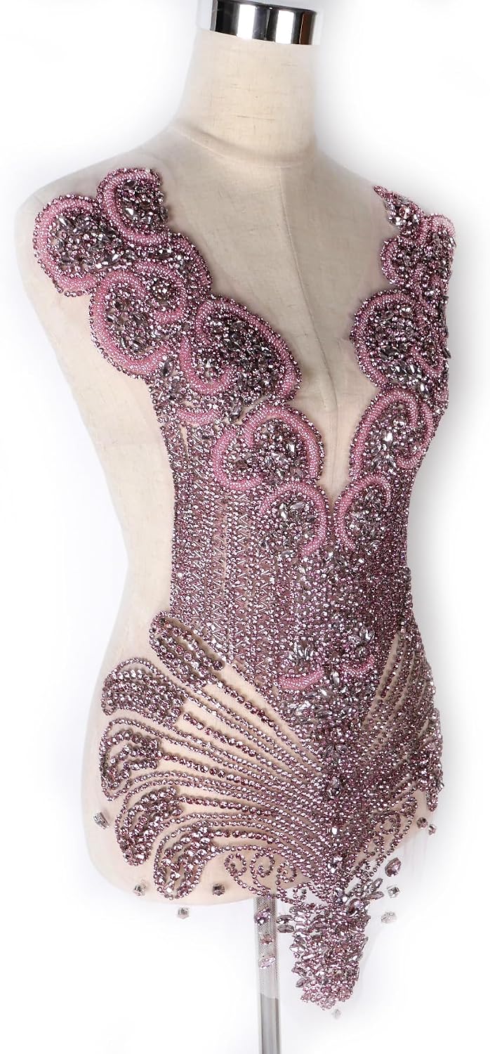 Detalle de Labellezalay Bodice Applique Patch 25.6 x 15.7 inches