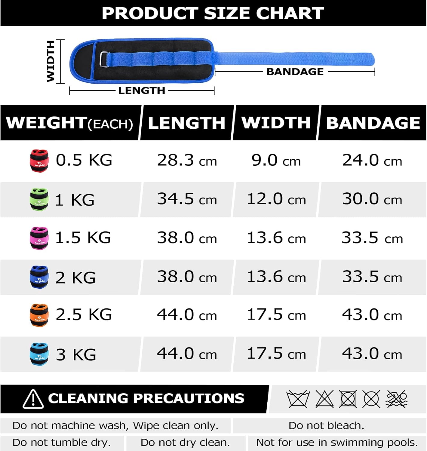 Thumbnail 4 de Ankle Weights 1–3 kg pair