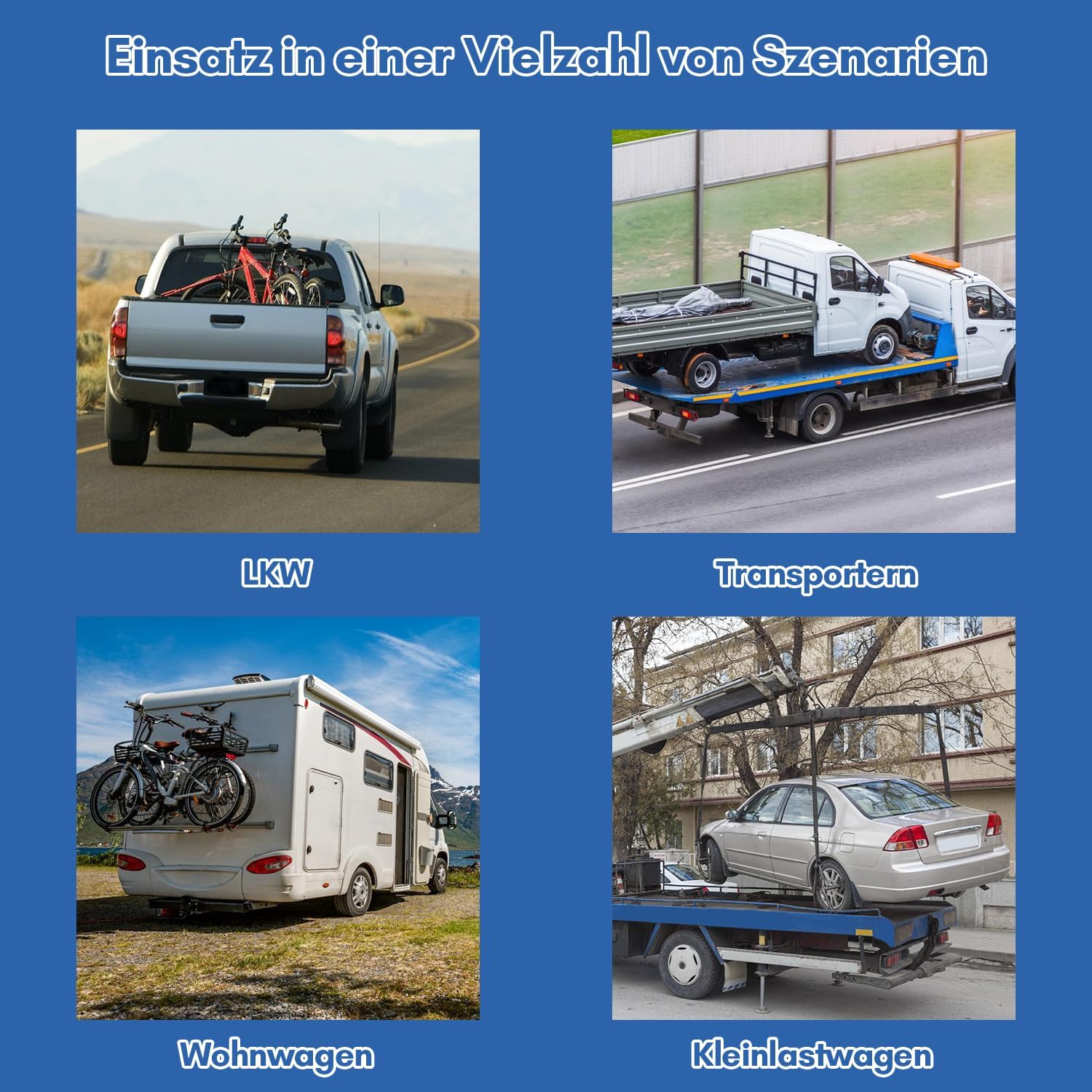 Thumbnail 1 de Ansobea Airlineschiene 4x1 m Aluminium – Zurrschienen-Set mit 10 Endkappen, 8 Montageringen (Für Wohnmobile und LKW)