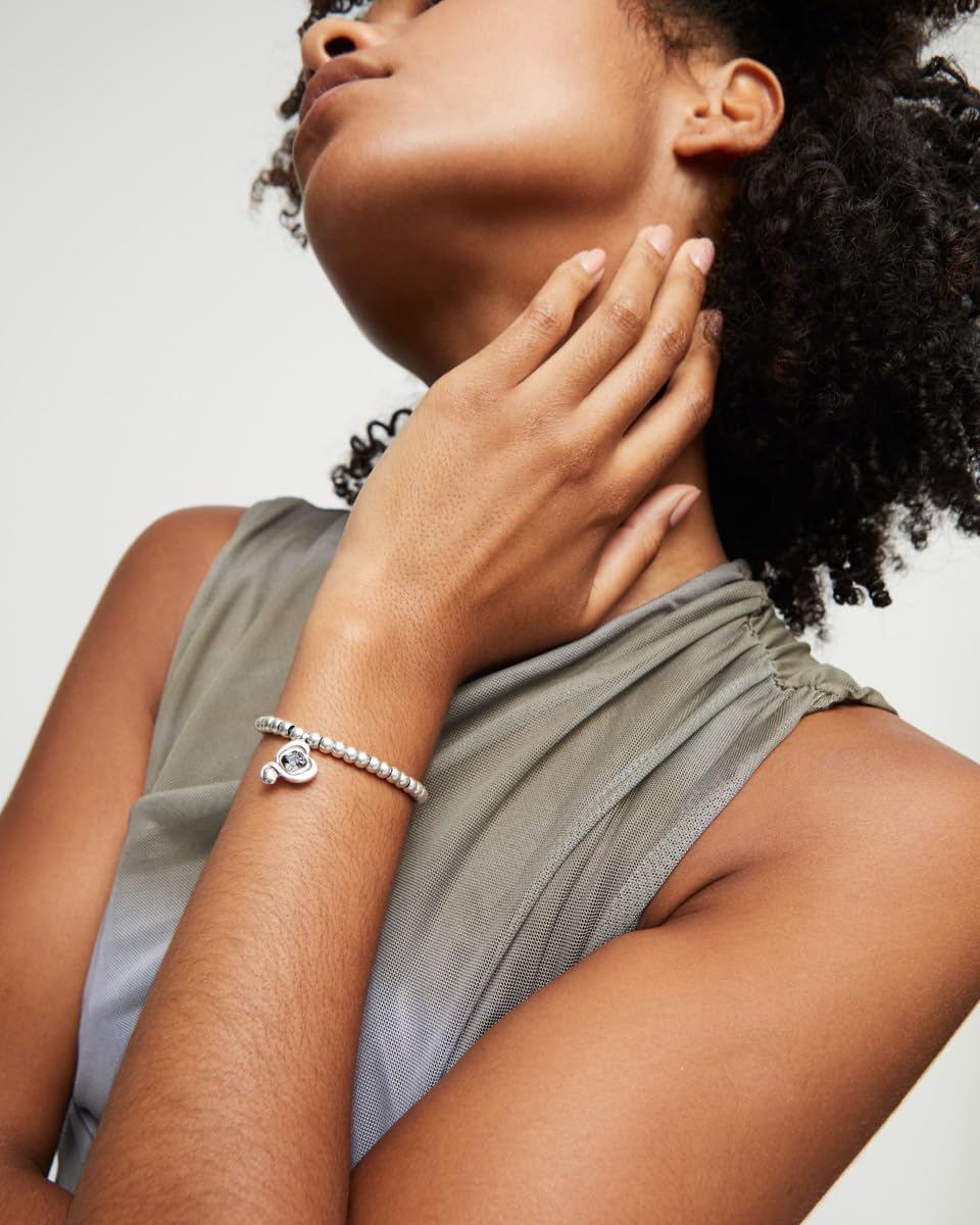 Detalle 2 de Uno de 50 Bracciale Collezione Expressive Being per donna, argento 925 – colore nero, taglia L, prodotto in Spagna