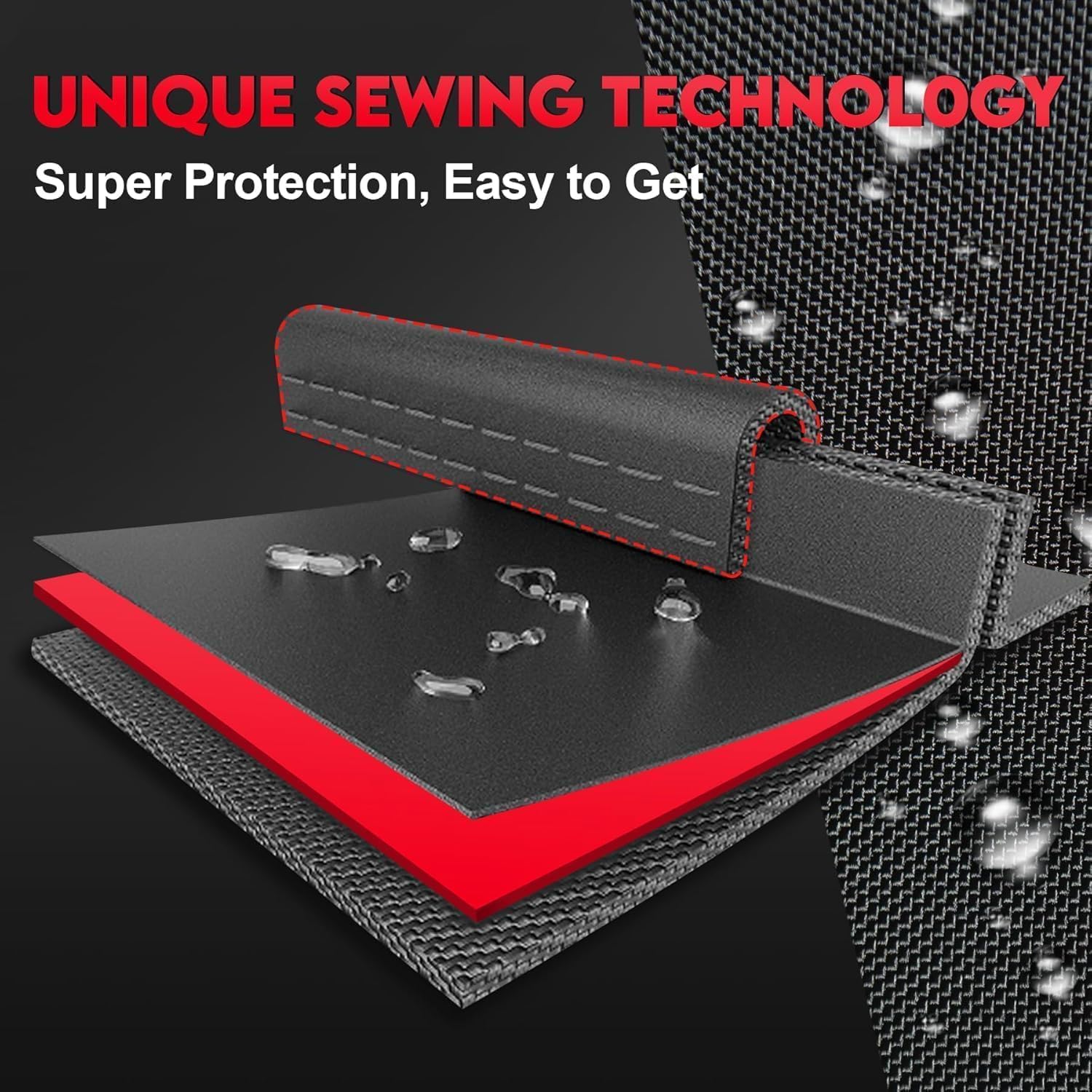 Thumbnail 6 de Zettum L-shaped garden furniture cover (waterproof, 600D PU) for corner sofa sets, 215 x 147 x 80cm