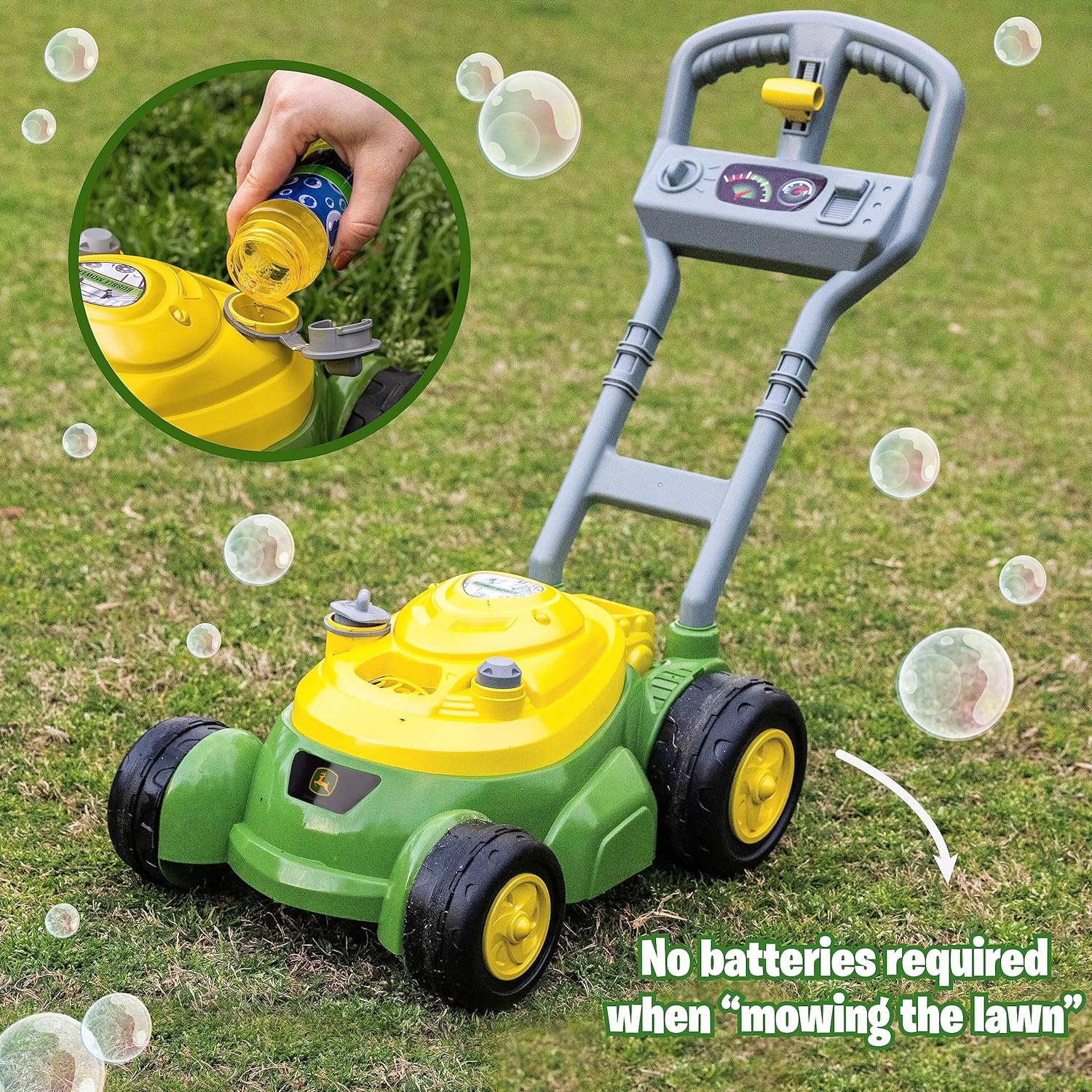 Detalle de John Deere Bubble Lawn Mower 2+ 🎈