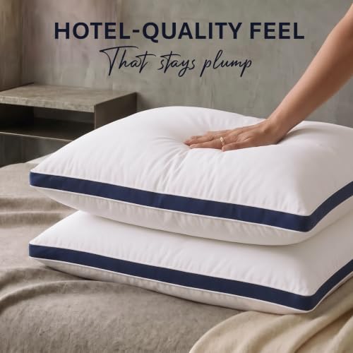 Thumbnail 7 de Utopia Bedding Pillows 2 Pack (Queen) – Brushed Navy Microfiber Pillows