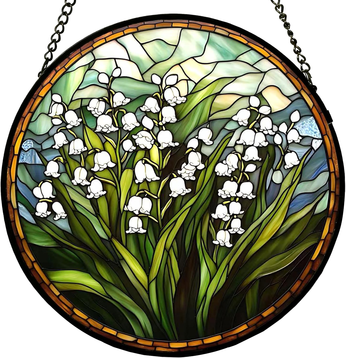 Detalle de Stained Glass Suncatcher, 7.8 in