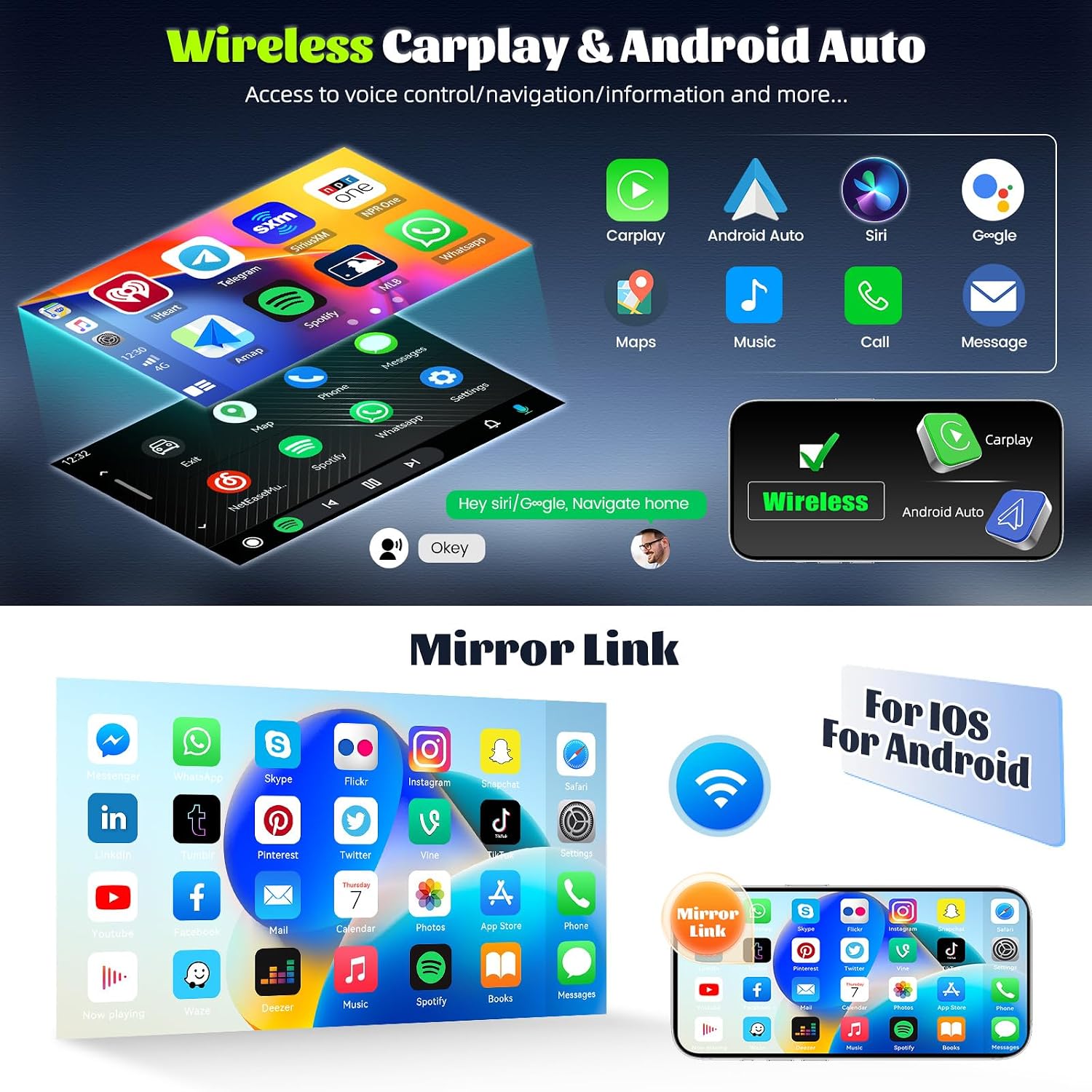 Thumbnail 4 de CAMECHO Android Auto 2DIN per Fiat Bravo