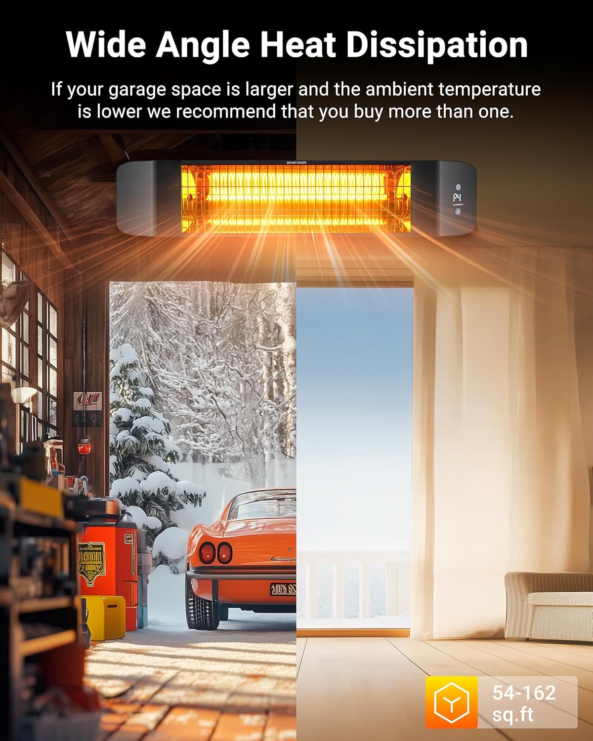 Thumbnail 5 de Pasapair Electric Patio Heater: Smart Infrared with App Control