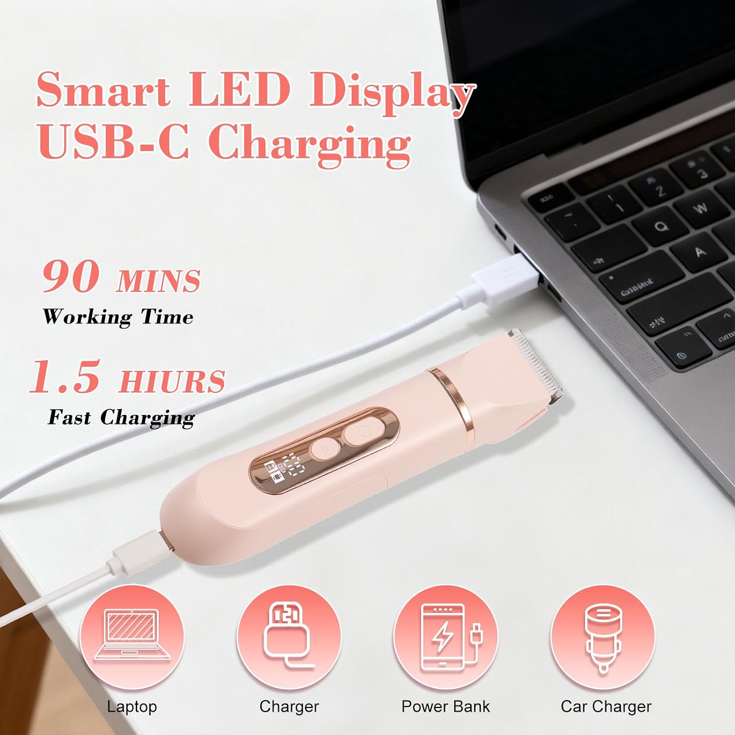 Thumbnail 6 de 4-in-1 Lady Shaver Women Electric Razor Body Trimmer – IPX7 Waterproof