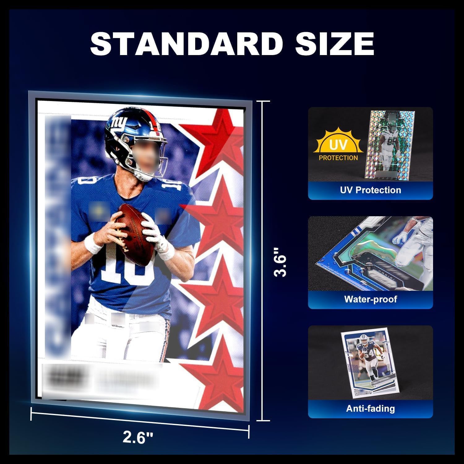 Thumbnail 3 de 1000ct Clear Card Sleeves 66x91mm 📇