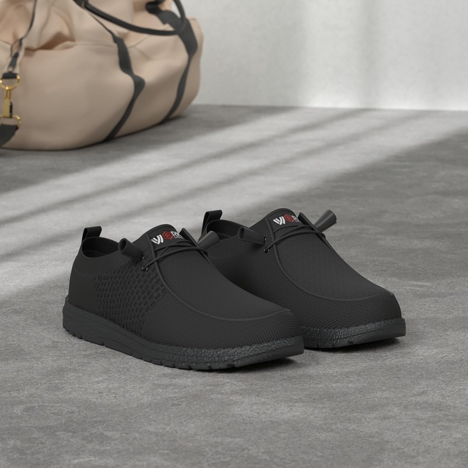 Thumbnail 2 de LARNMERN Slip-On Steel Toe Shoes for Men — Lightweight Comfortable Lounging & Walking Sneakers