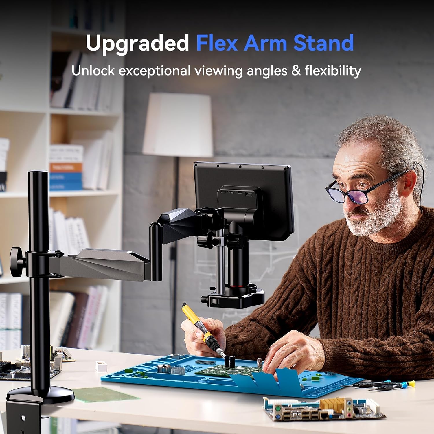 Thumbnail 5 de TOMLOV TM4K-AF Flex 4K Autofocus Digital Microscope (HDMI, 8" IPS, 2000X, 52MP)